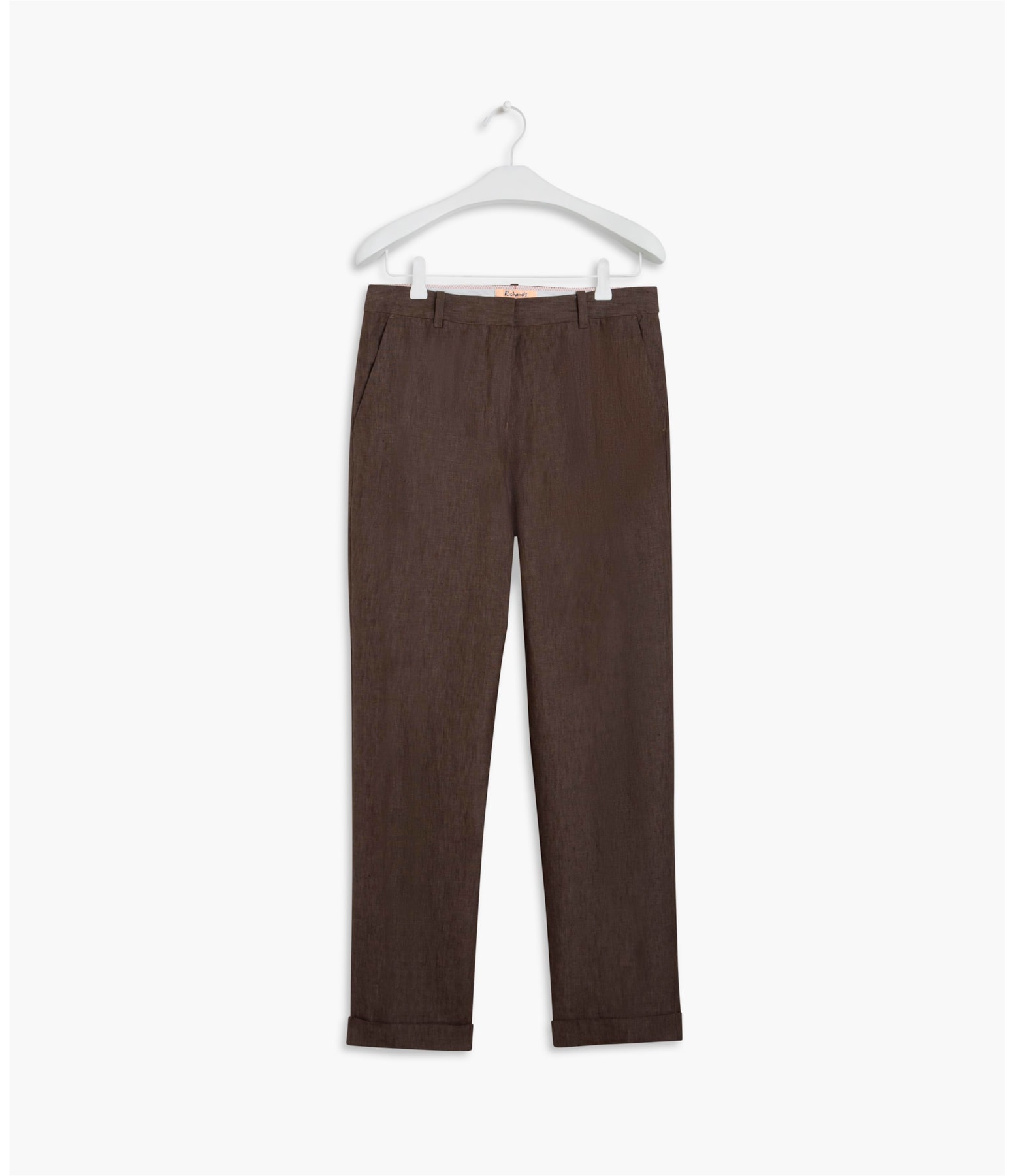 Calça Puro Linho  Marseille Cenoura Marrom