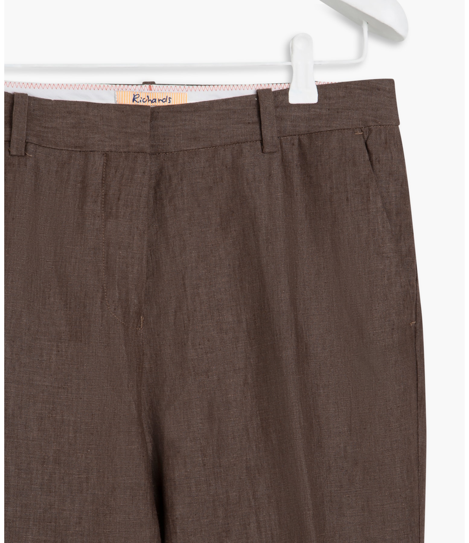 Calça Puro Linho  Marseille Cenoura Marrom
