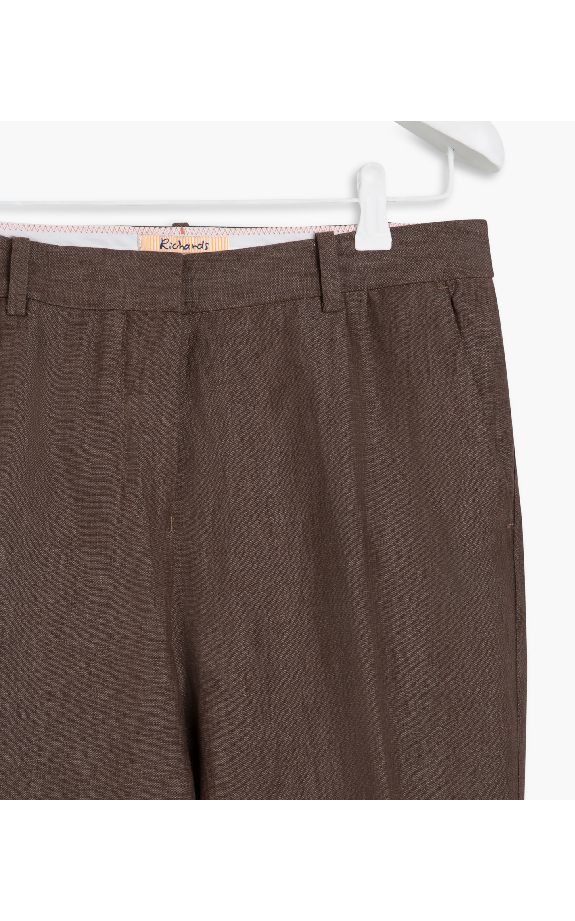 Calça Puro Linho  Marseille Cenoura Marrom