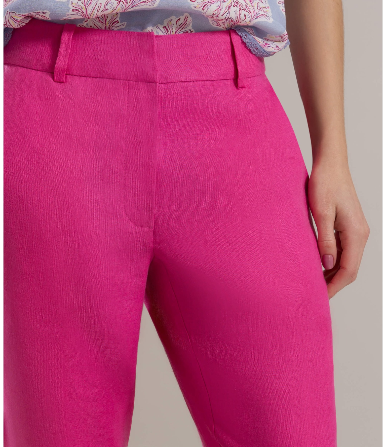 Calça  Puro Linho  Maseille  Pink