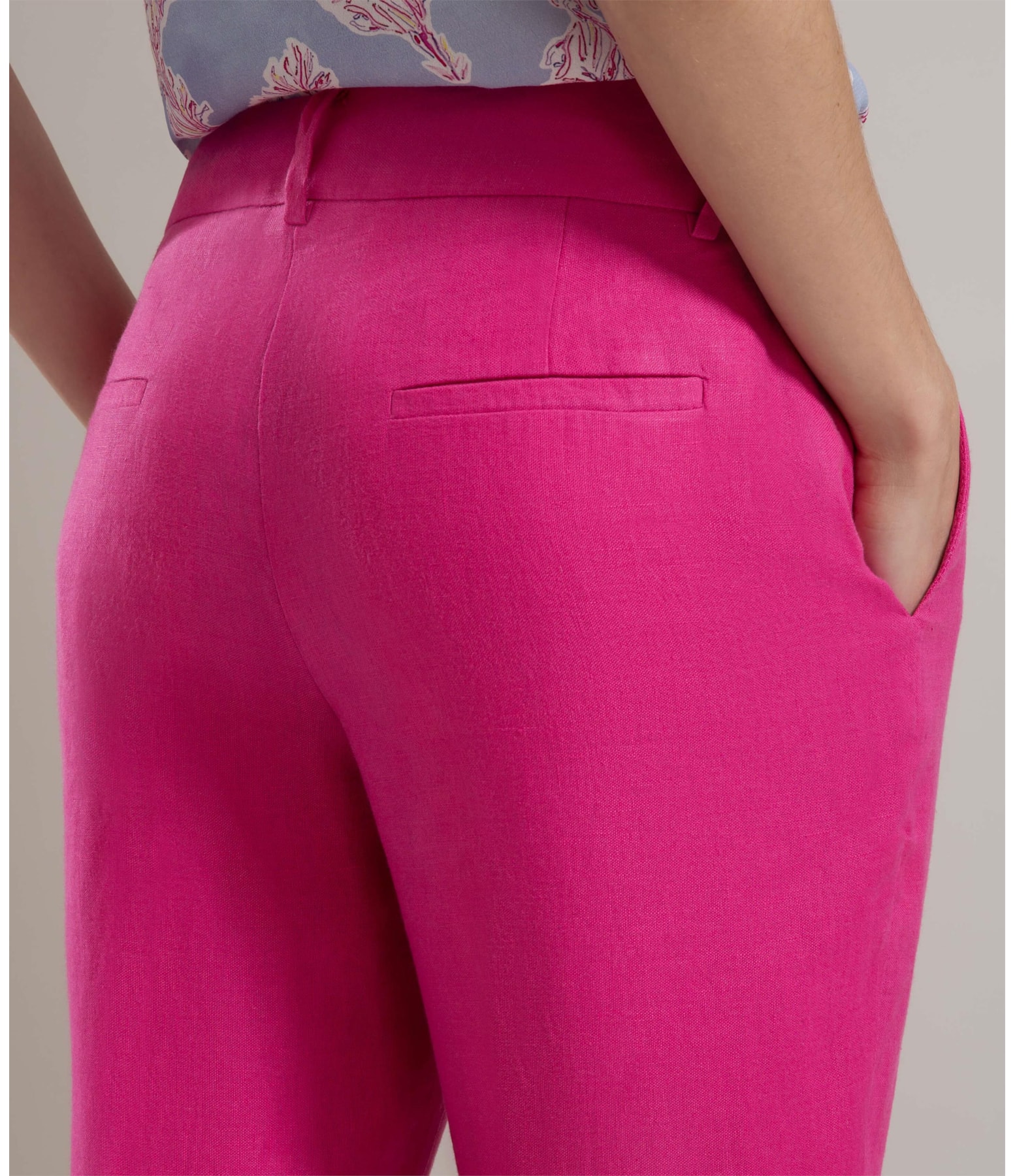 Calça  Puro Linho  Maseille  Pink