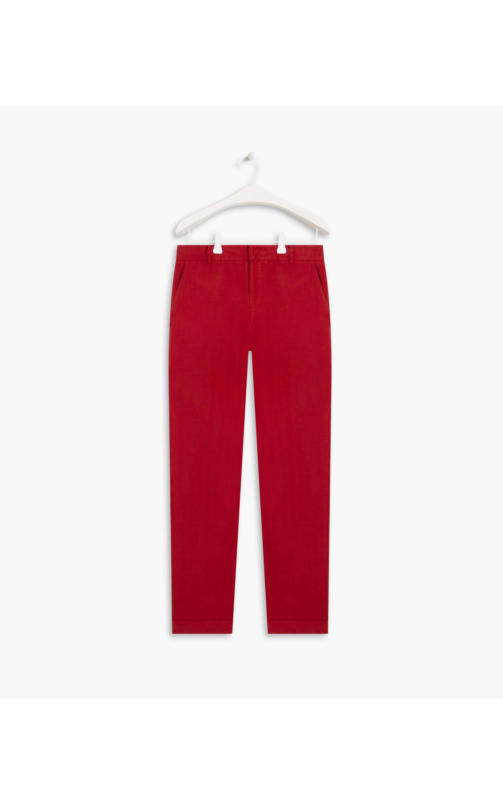Calça  Puro Linho  Maseille Vermelho