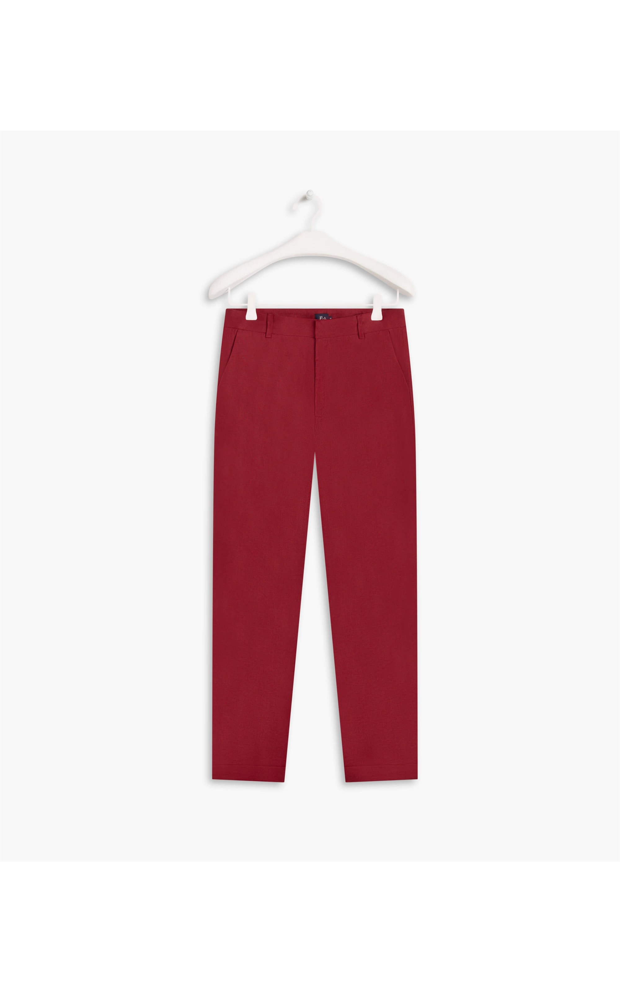Calça  Puro Linho  Maseille  Vermelho