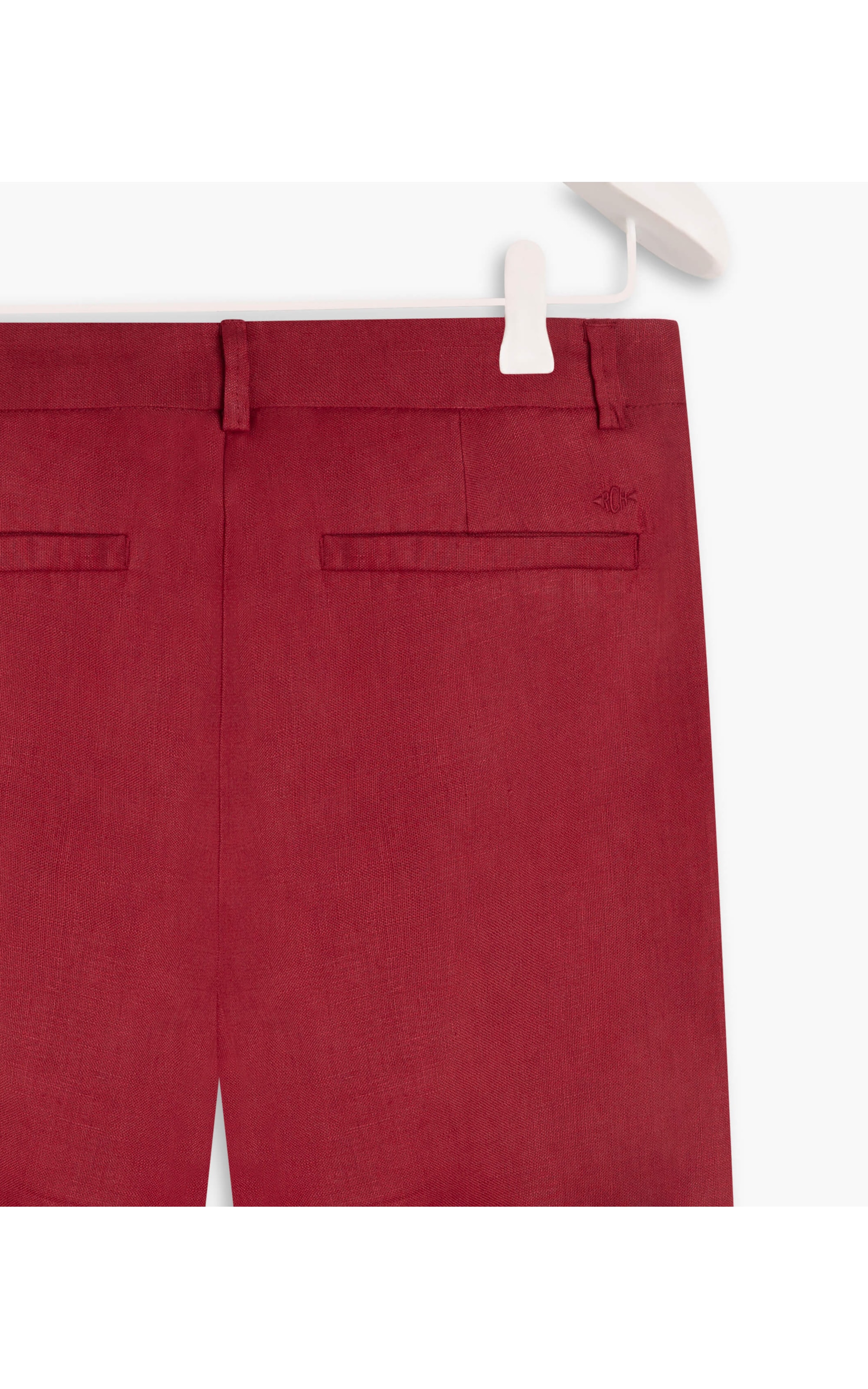 Calça  Puro Linho  Maseille  Vermelho