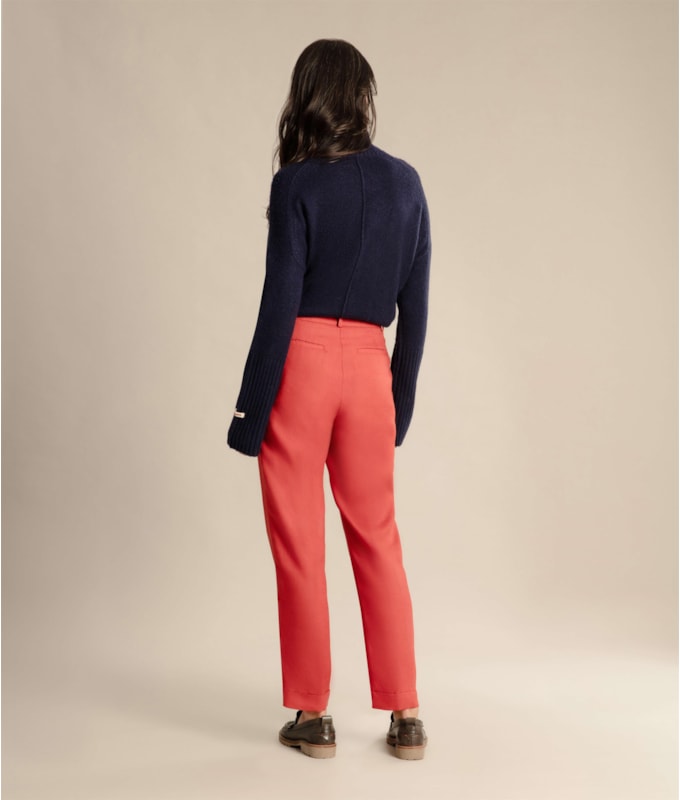 Calça  Puro Linho  Maseille  Vermelho