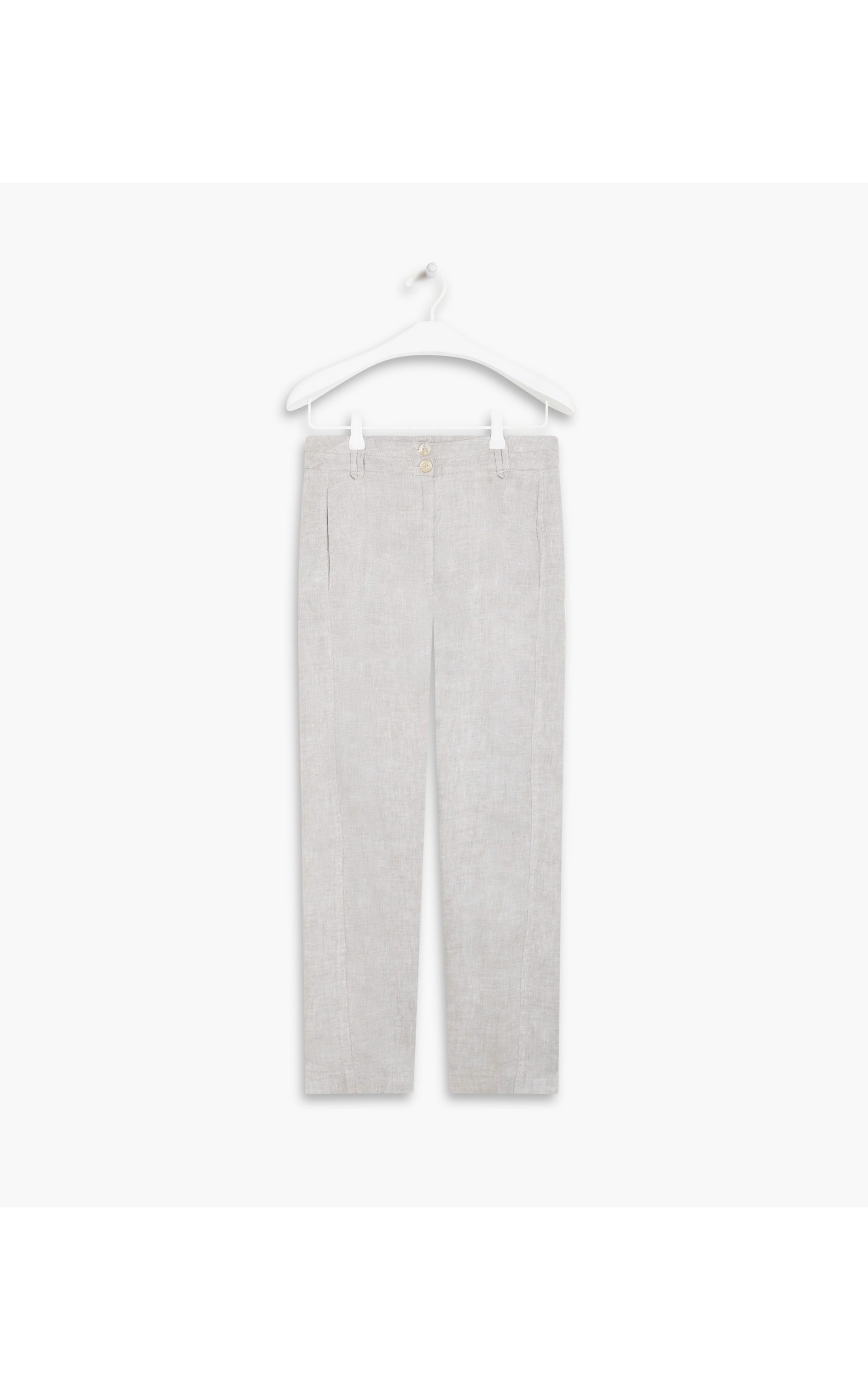 Calça  Puro Linho  Milos Prata