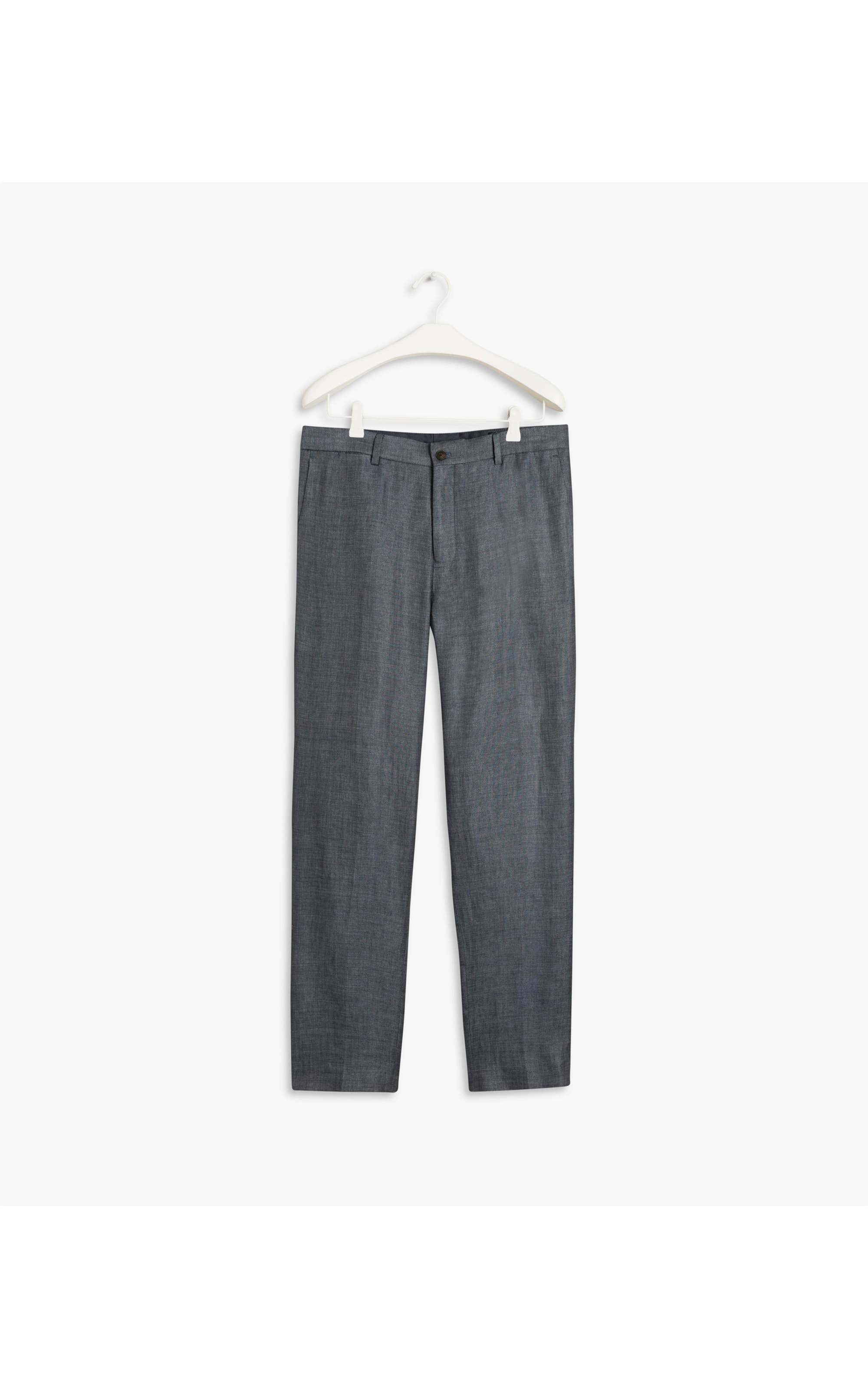 Calça  Puro Linho  Montreal Azul