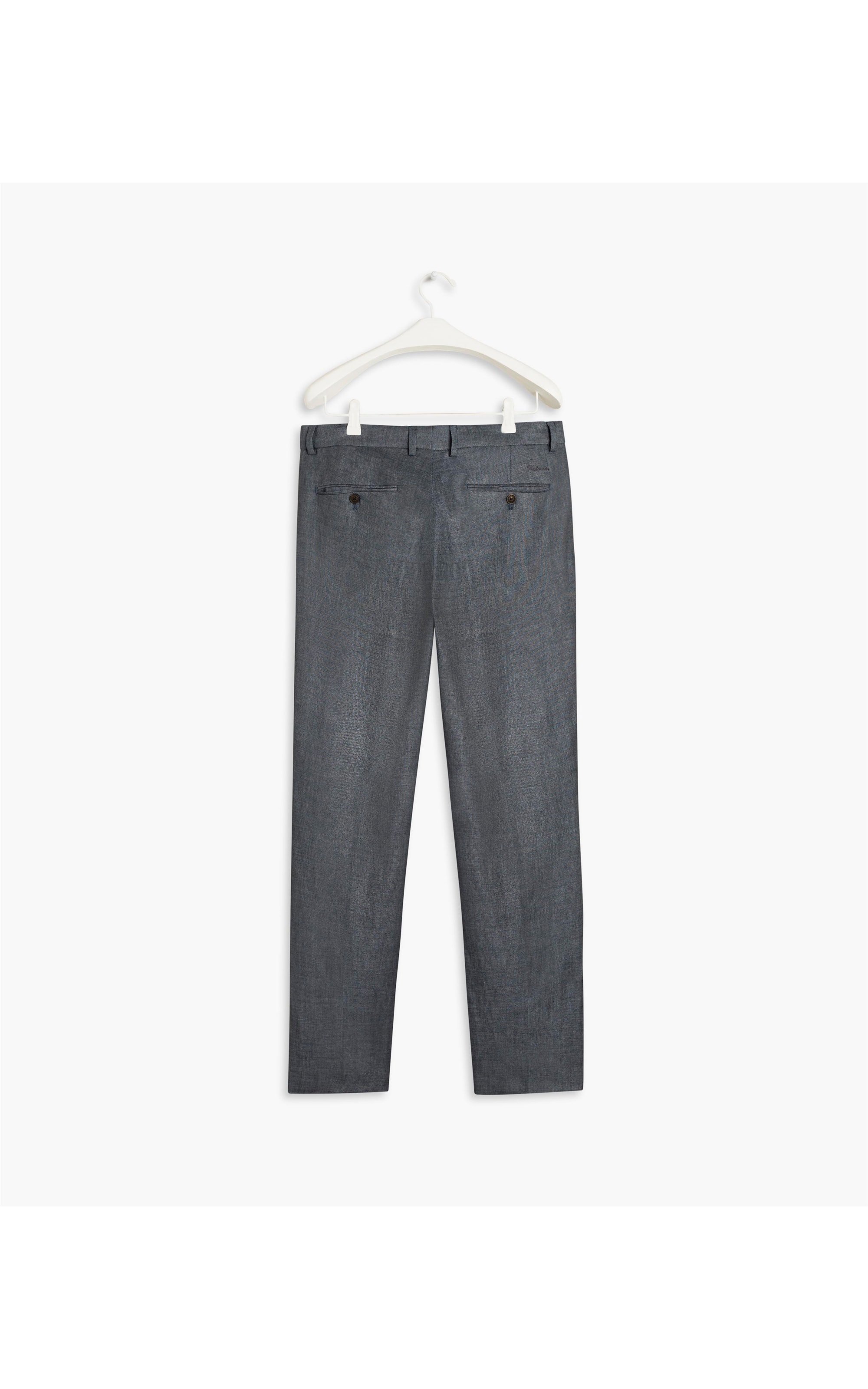 Calça  Puro Linho  Montreal Azul
