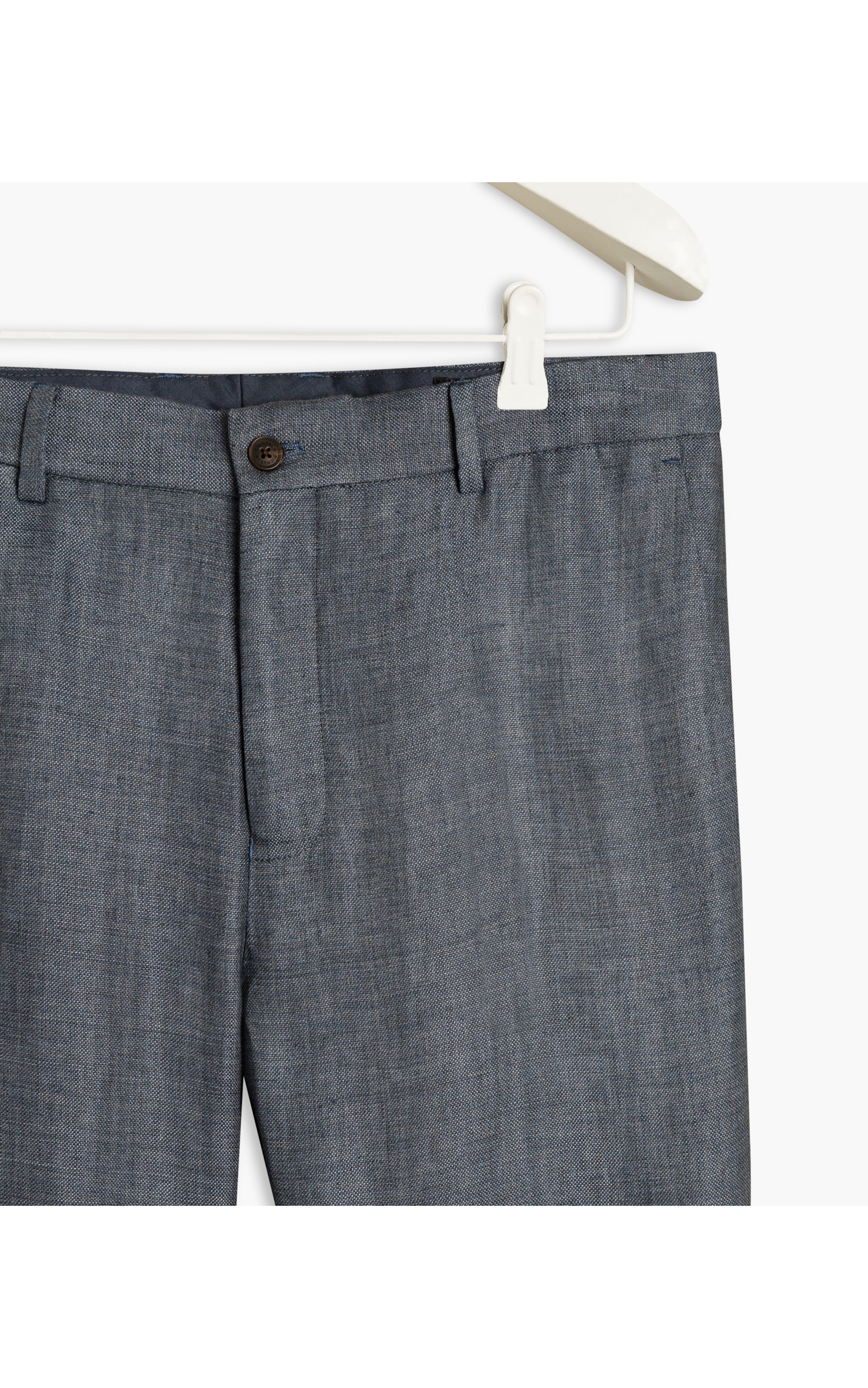 Calça  Puro Linho  Montreal Azul