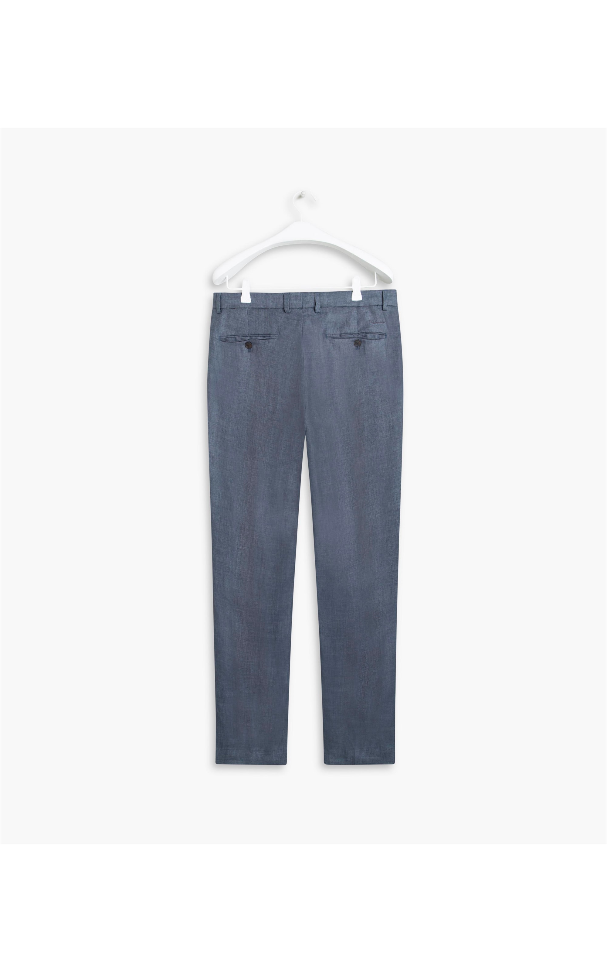 Calça  Puro Linho  Montreal Azul