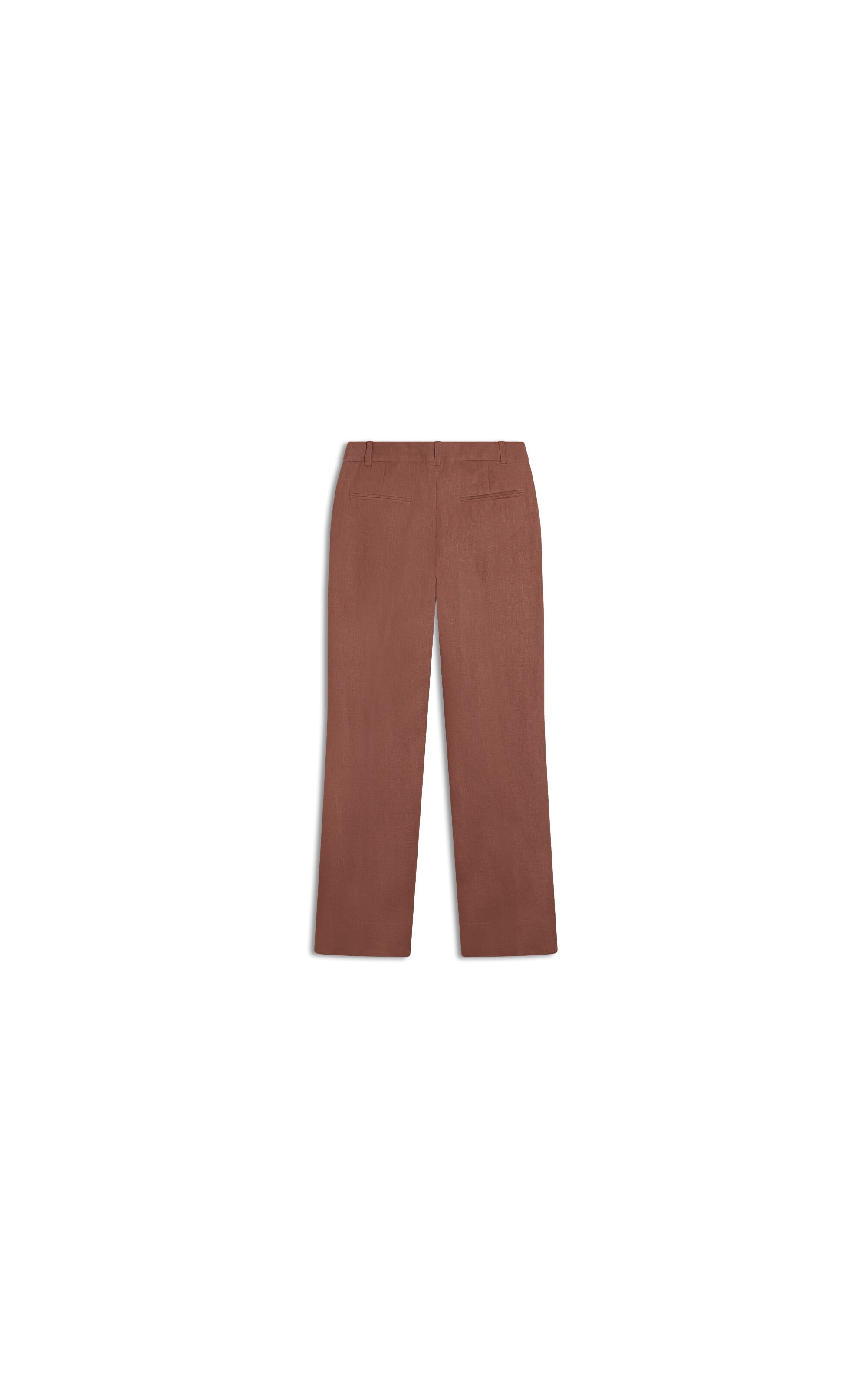Calça  Puro Linho Reta Tabaco
