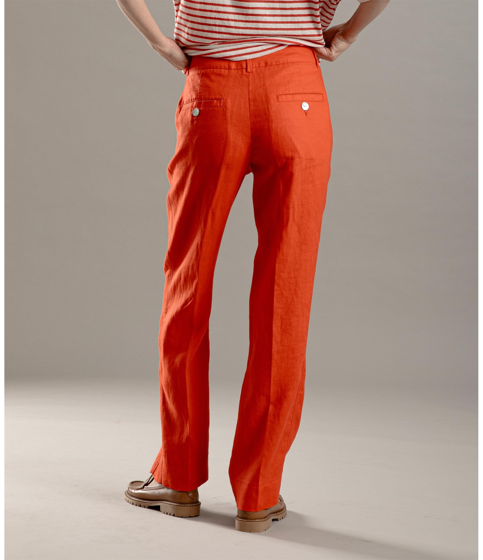 Calça  Puro Linho  Riva Vermelho
