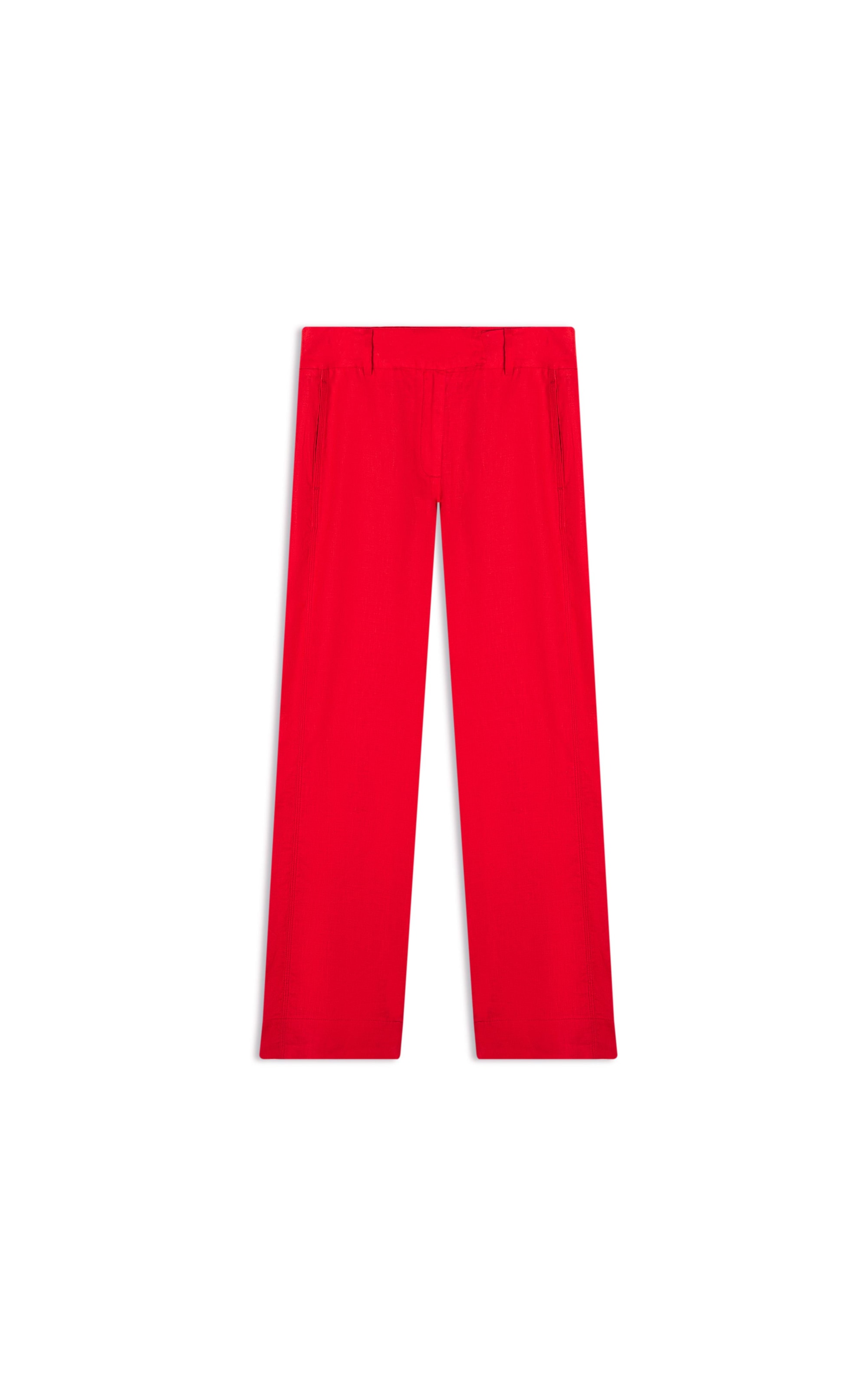 Calça  Puro Linho  Riva Vermelho
