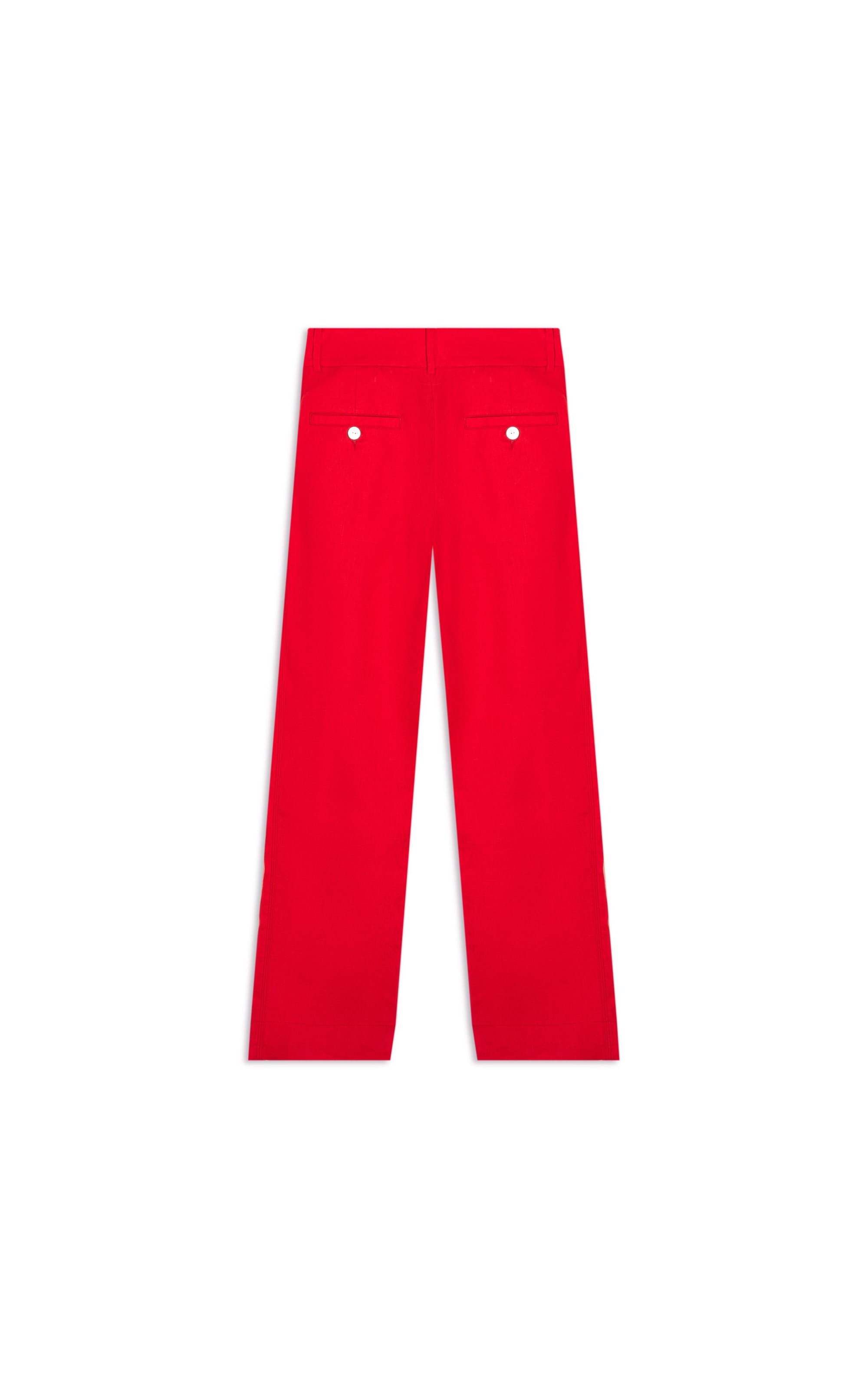 Calça  Puro Linho  Riva Vermelho