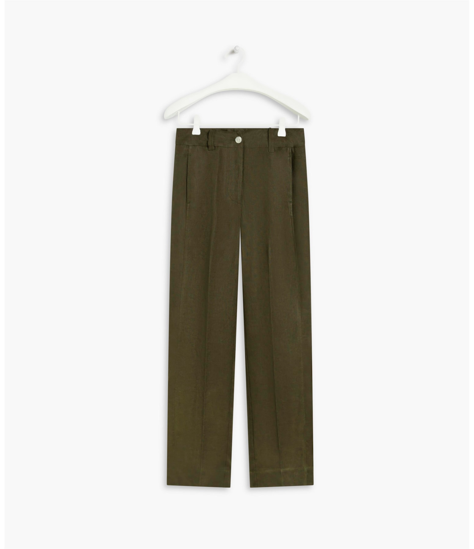 Calça  Puro Linho  Savoia Verde Militar