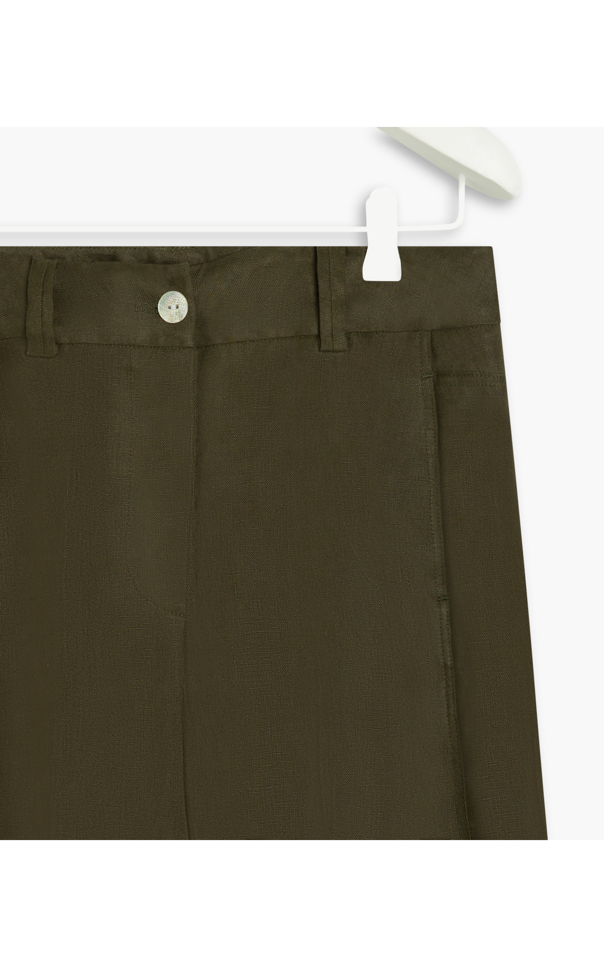 Calça  Puro Linho  Savoia Verde Militar