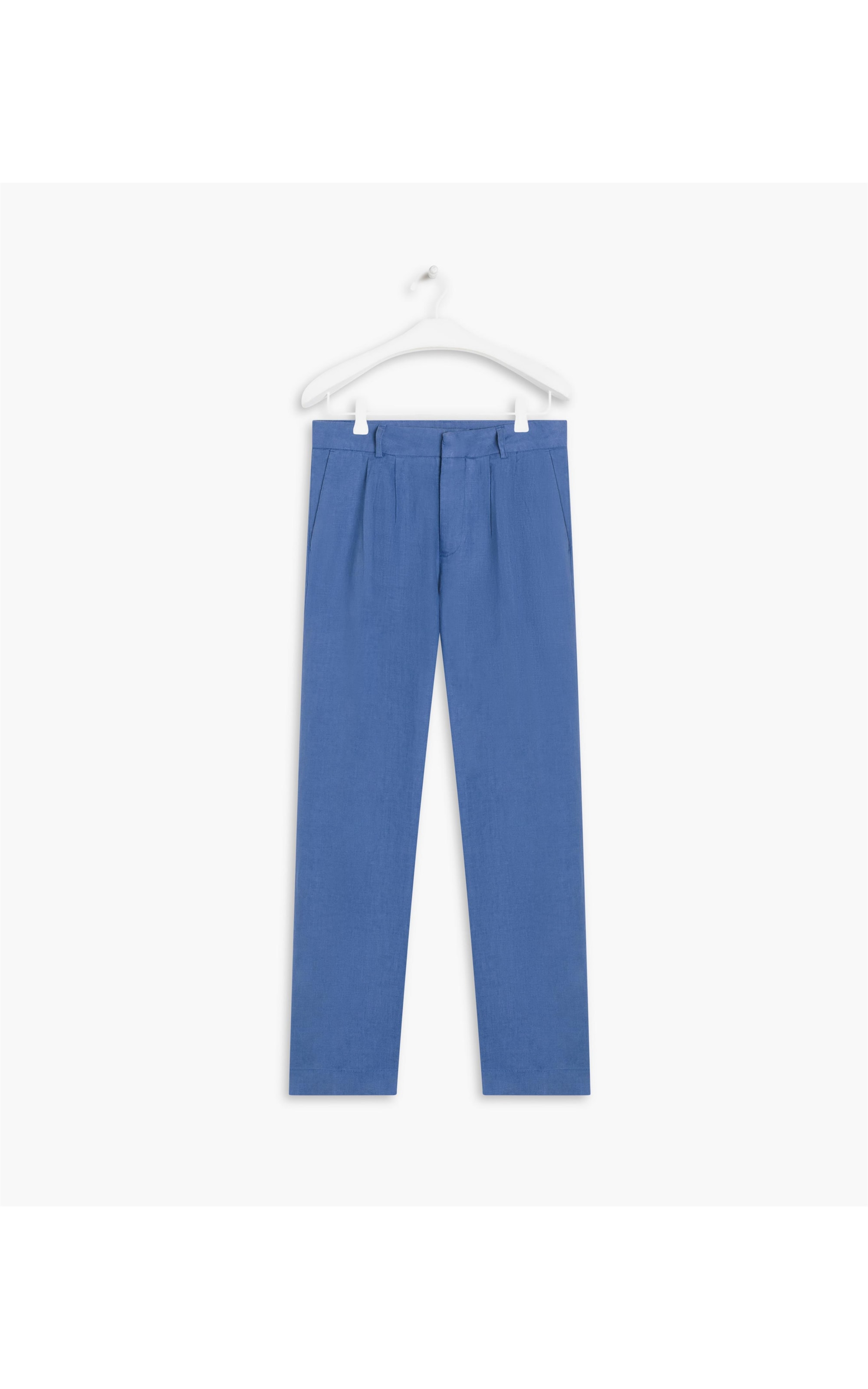 Calça  Puro Linho  Sena Azul Bic