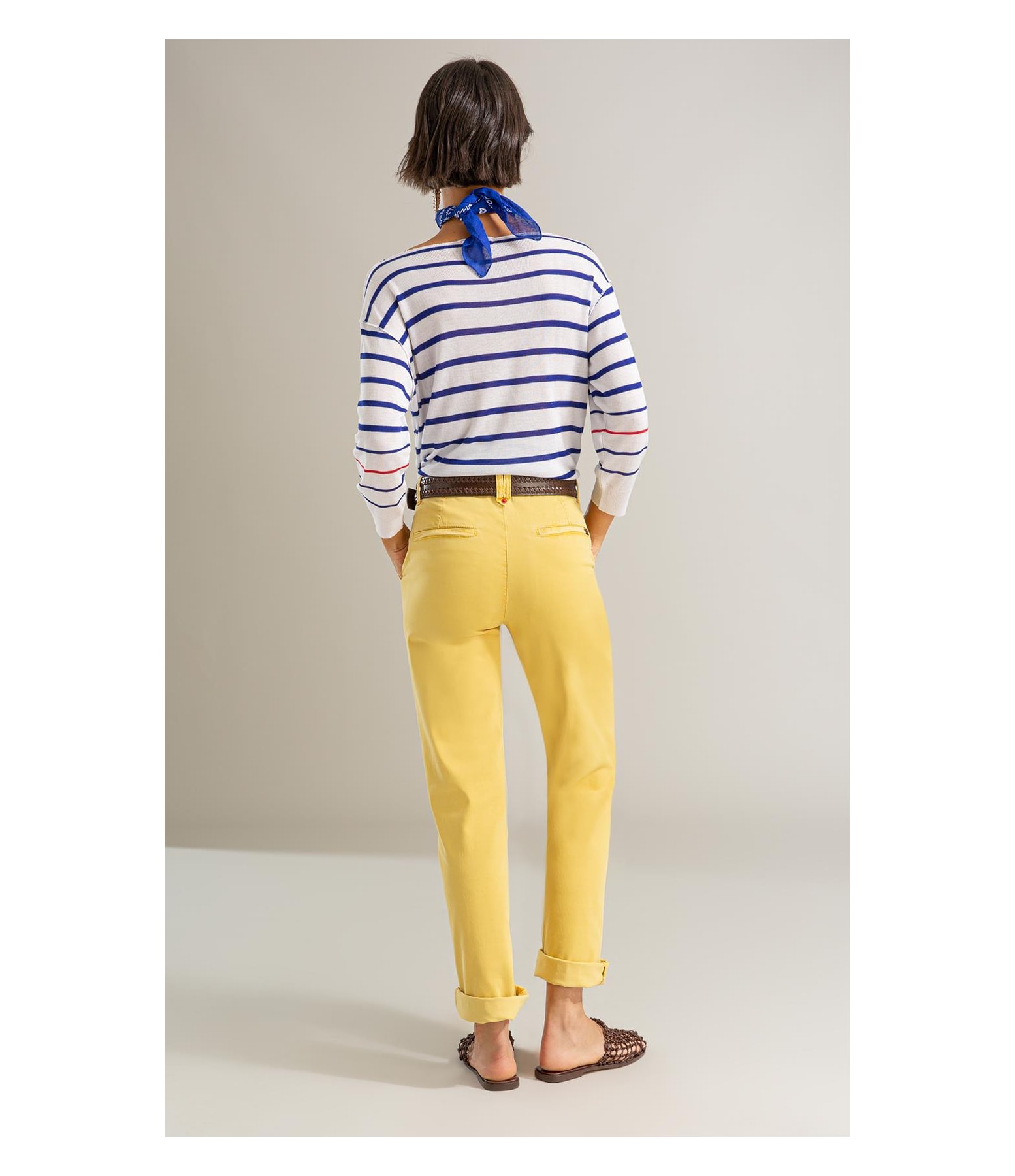 Calca Rain Chino Reta Mostarda