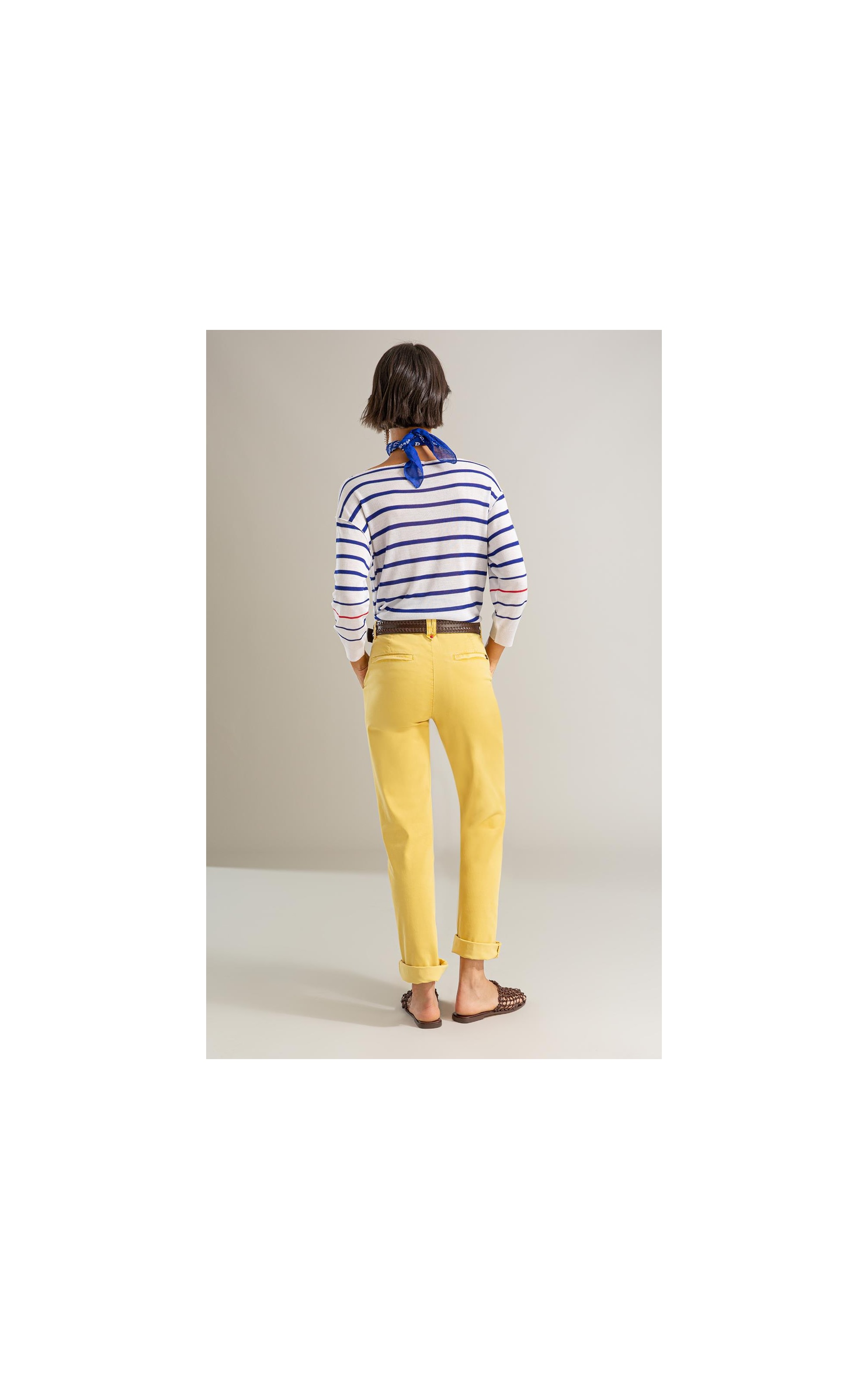 Calca Rain Chino Reta Mostarda