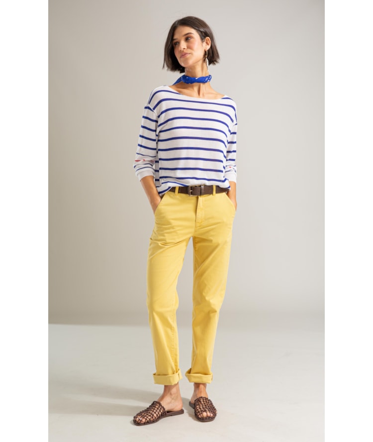 Calca Rain Chino Reta Mostarda