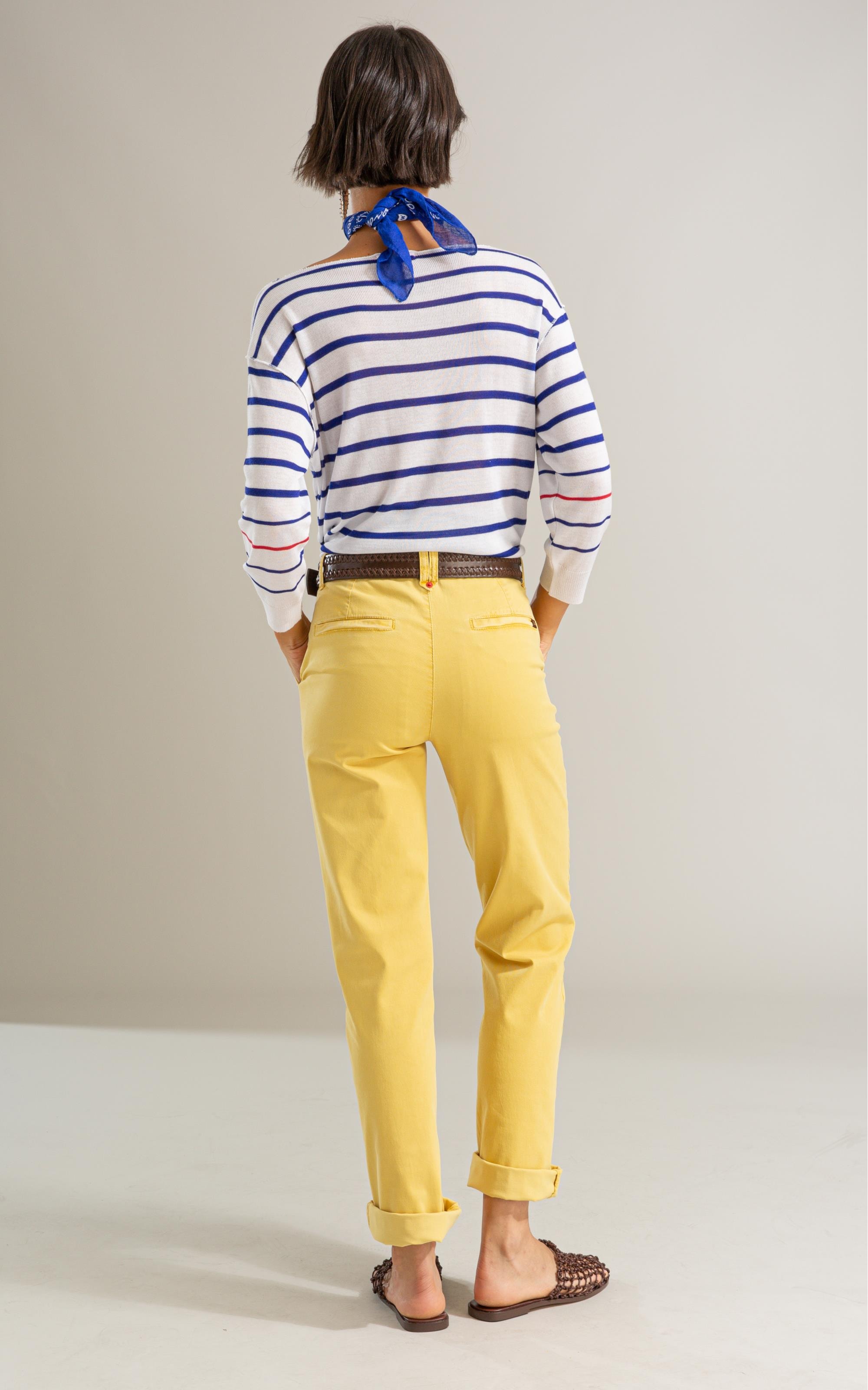 Calca Rain Chino Reta Mostarda