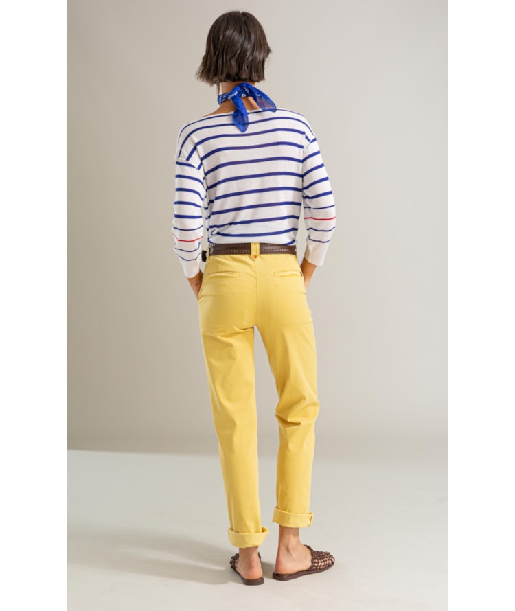 Calca Rain Chino Reta Mostarda