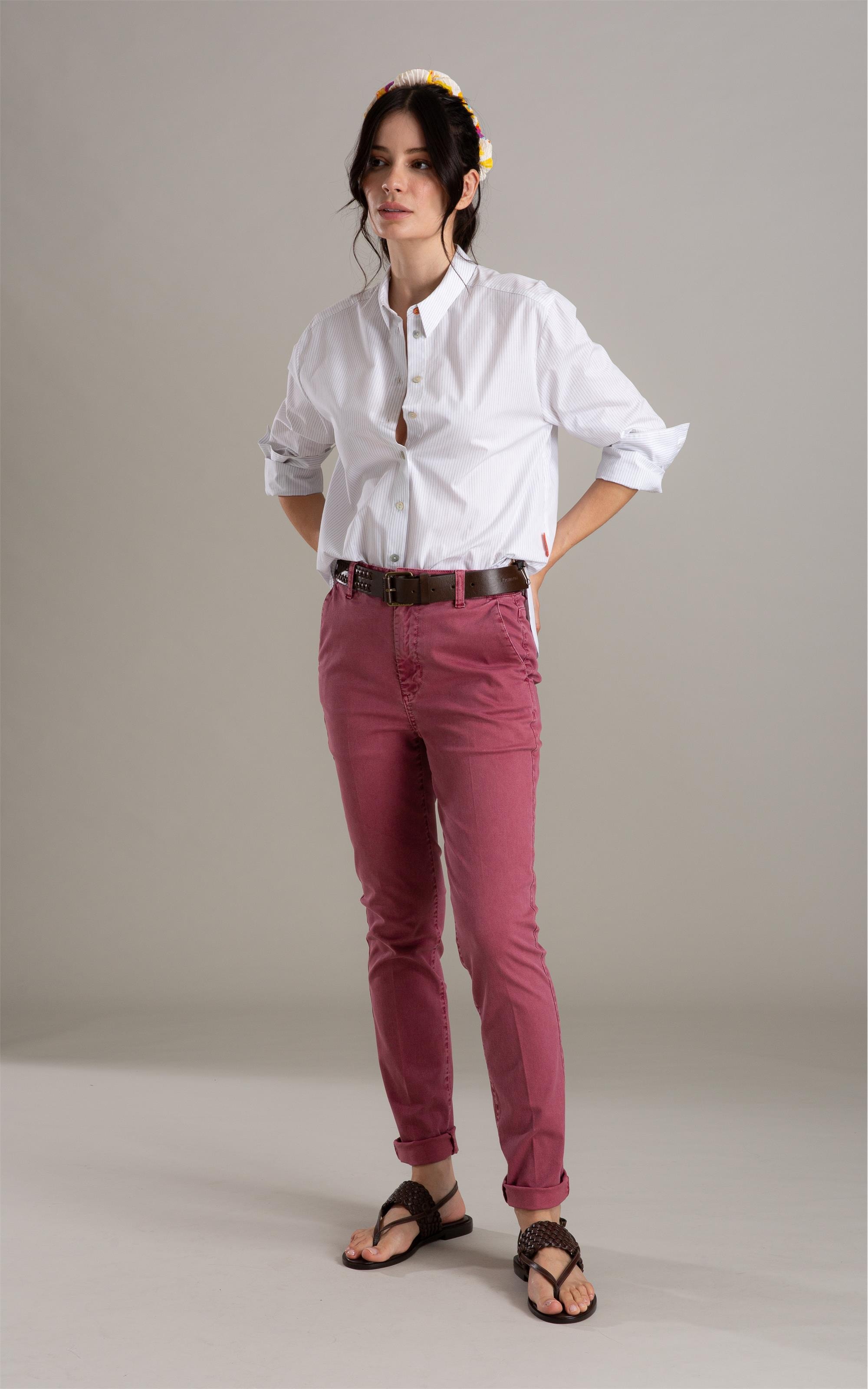 Calça Rain Slim Mauve