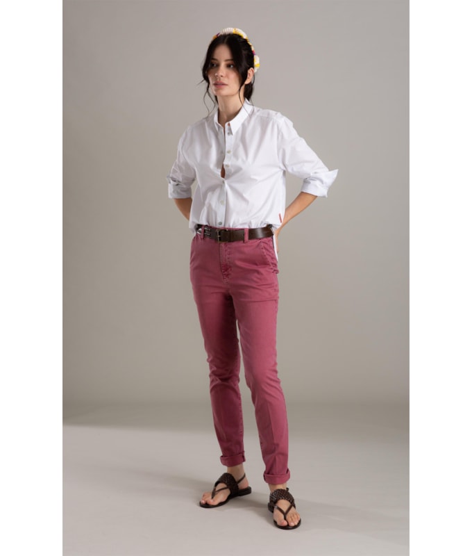 Calça Rain Slim Mauve