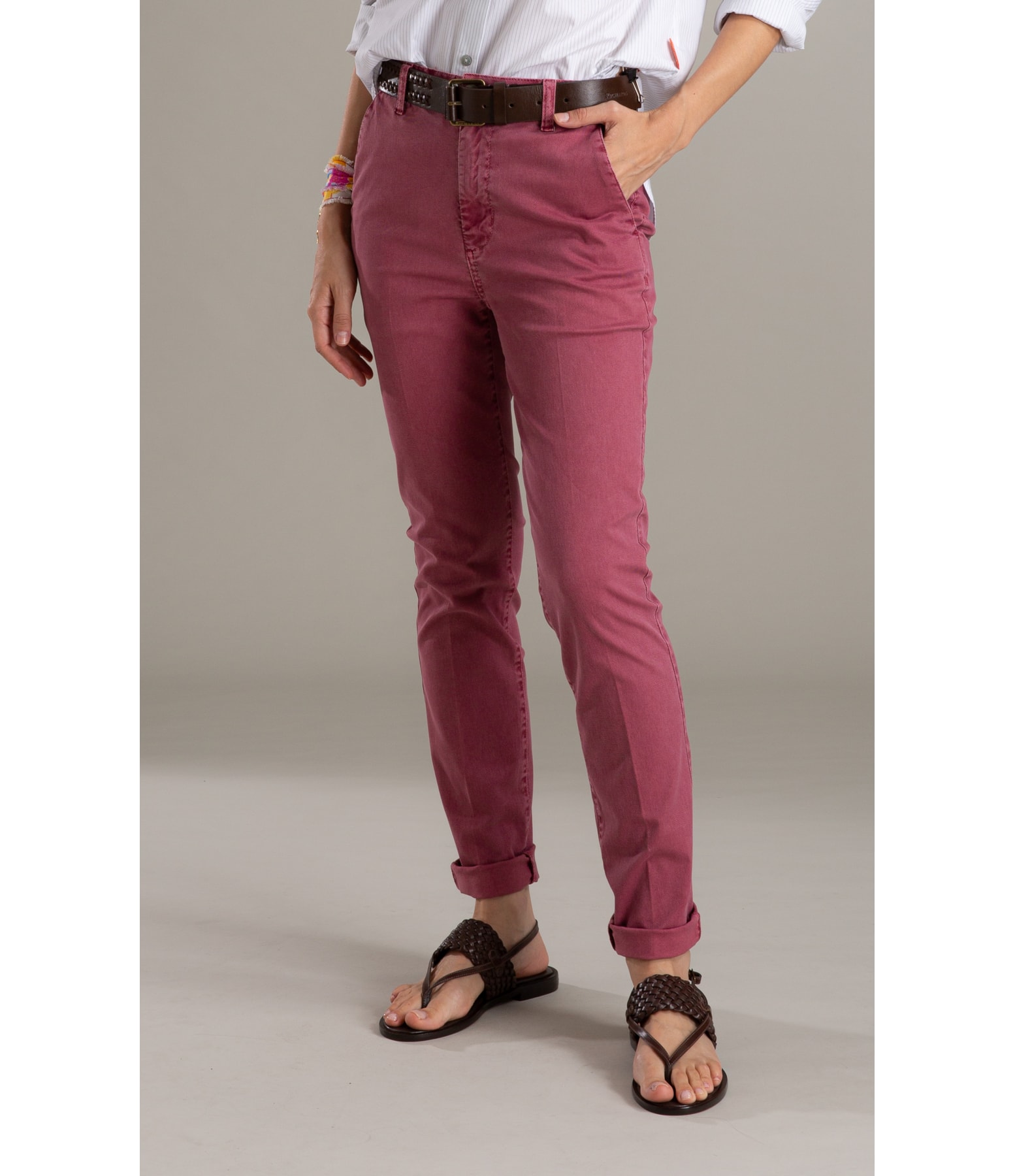 Calça Rain Slim Mauve