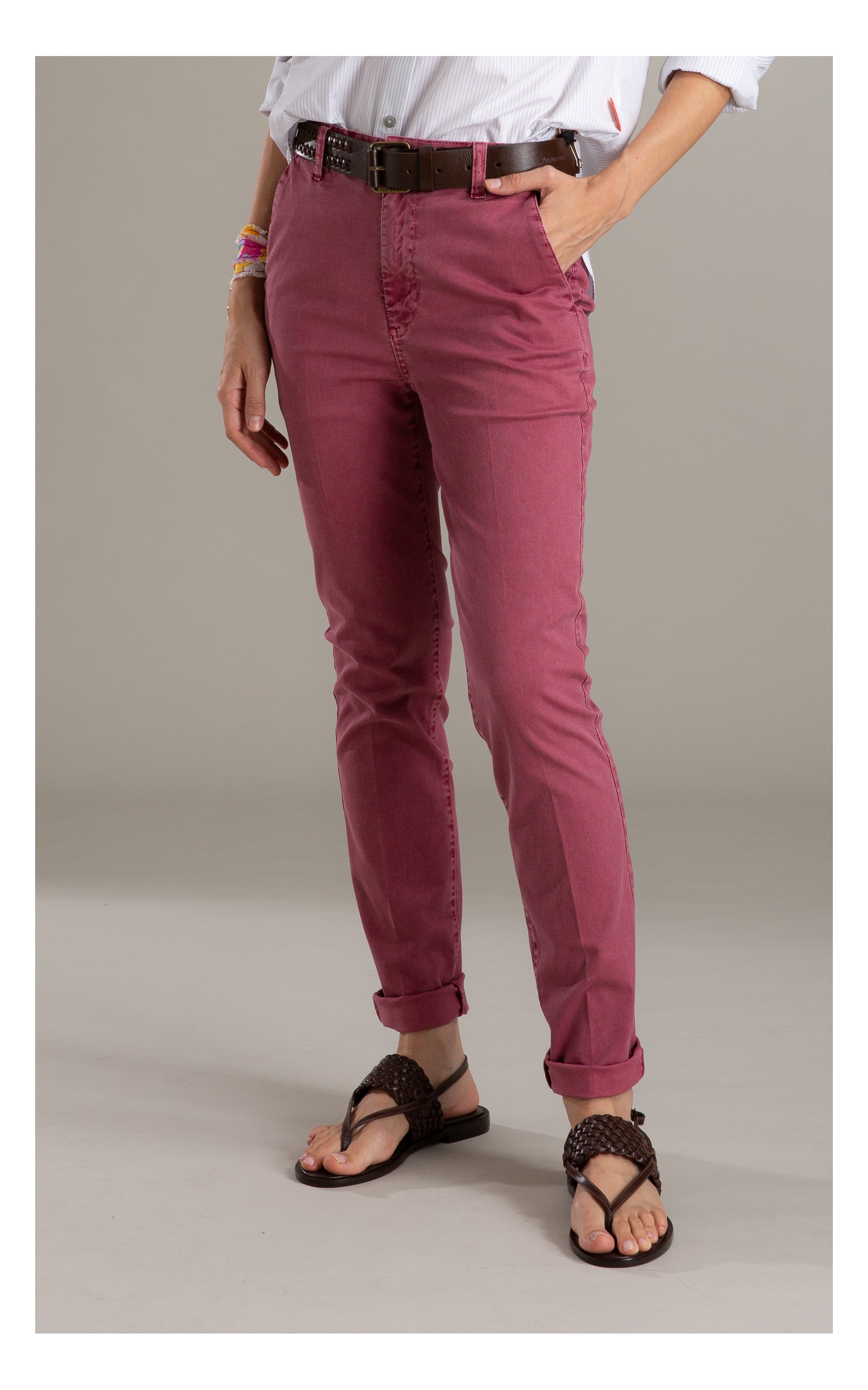 Calça Rain Slim Mauve