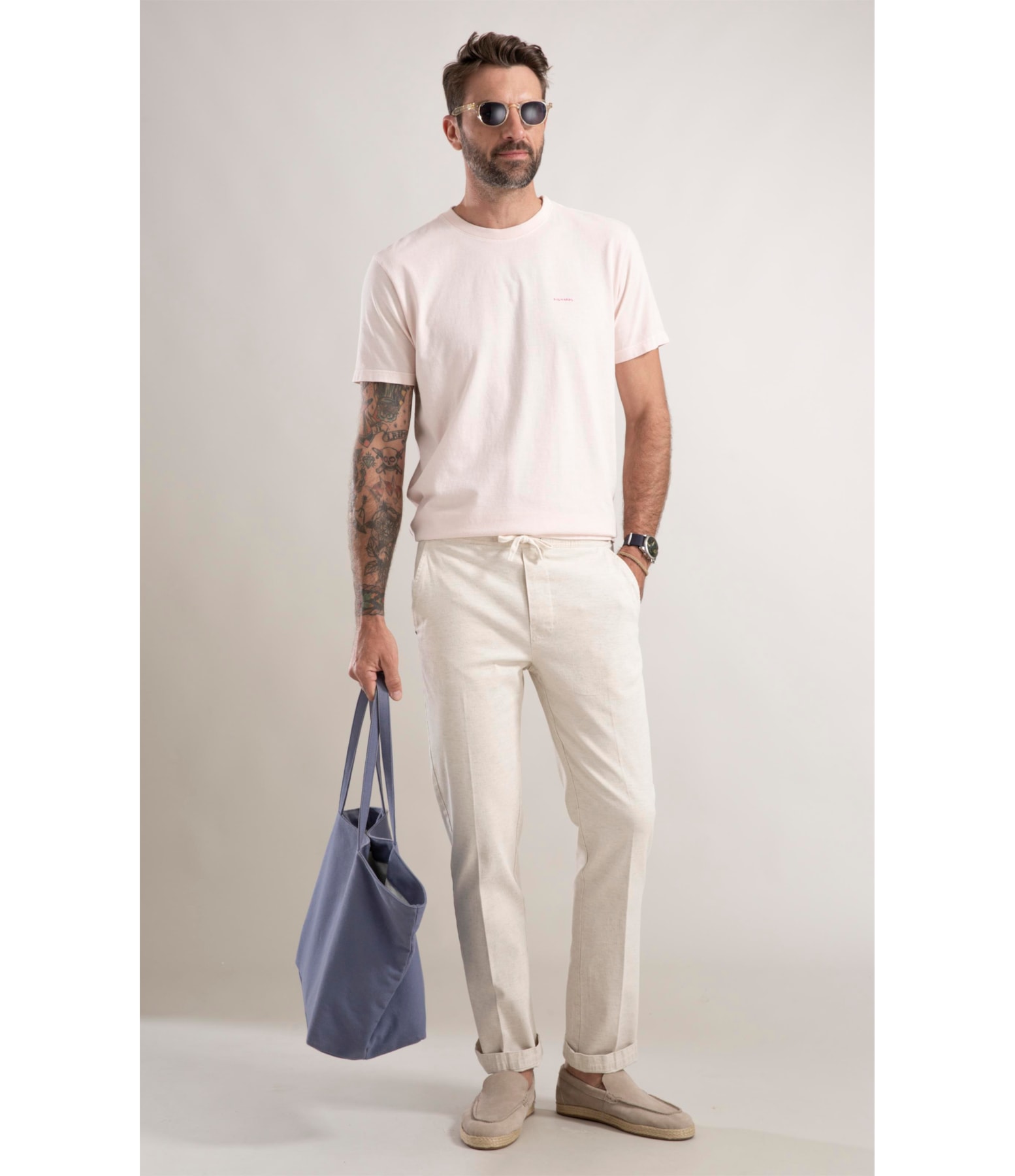 Calça Relax Tradicional New Line Natural