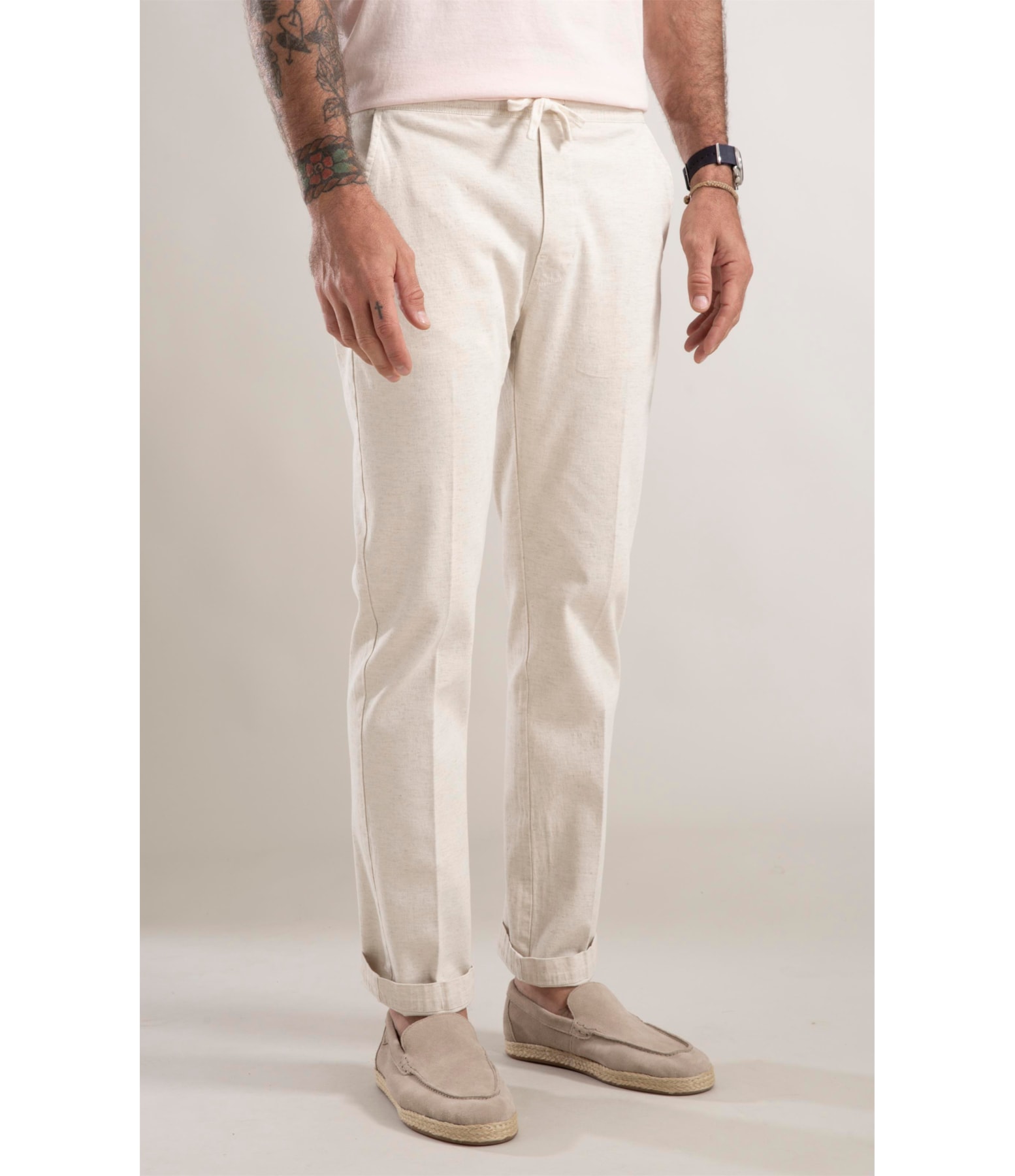 Calça Relax Tradicional New Line Natural