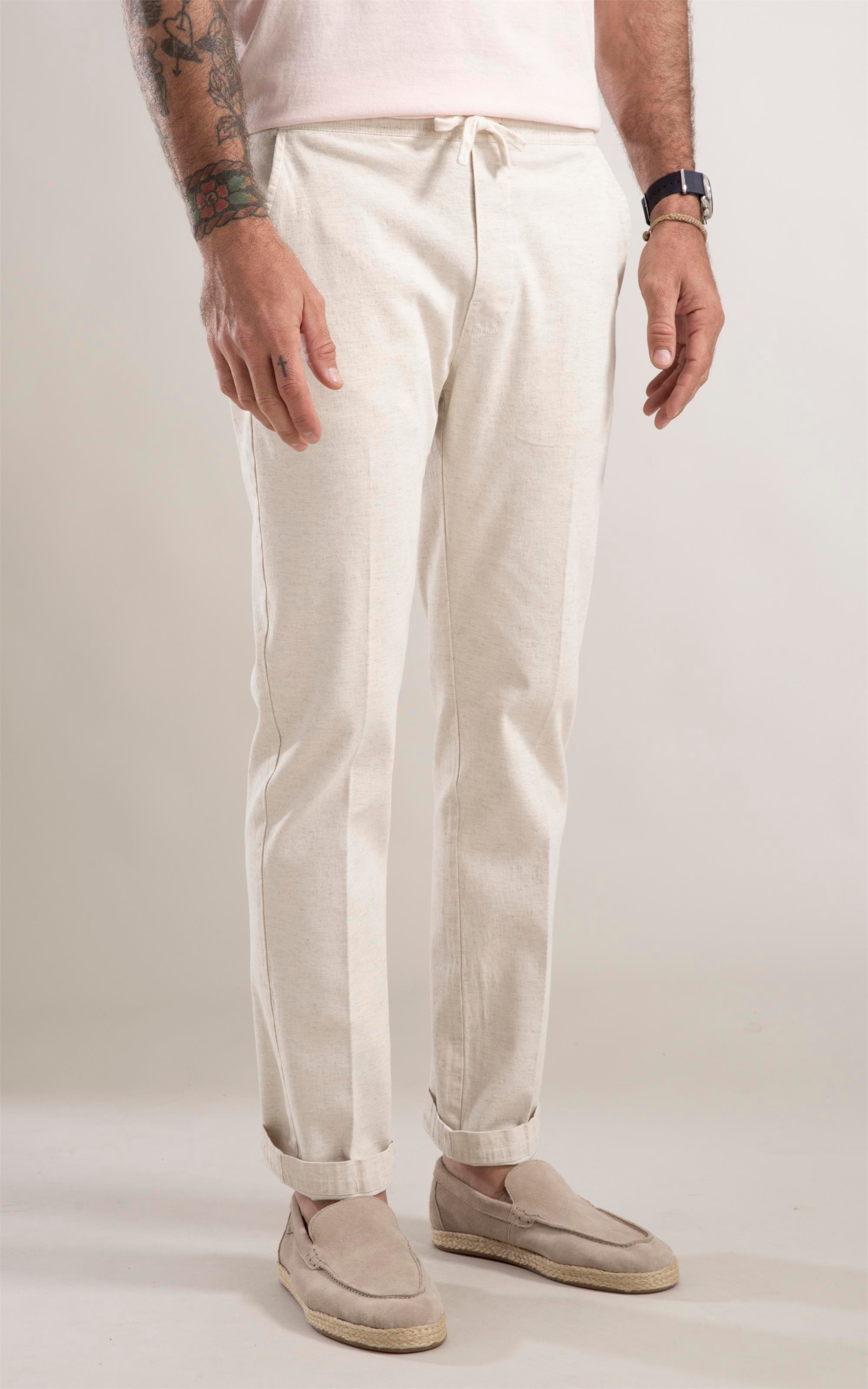 Calça Relax Tradicional New Line Natural