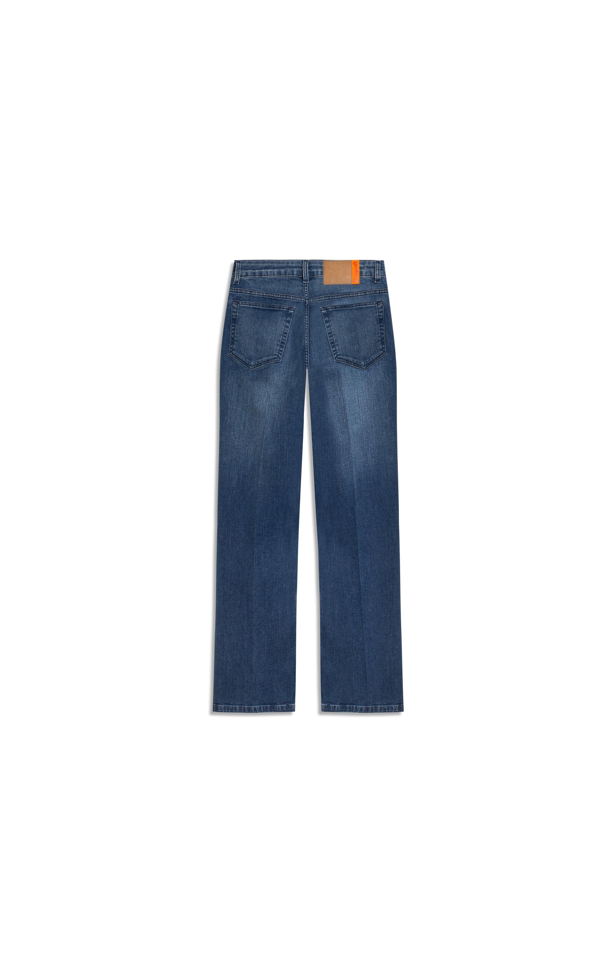 Calça Reta Dark Forest Lav. Médio