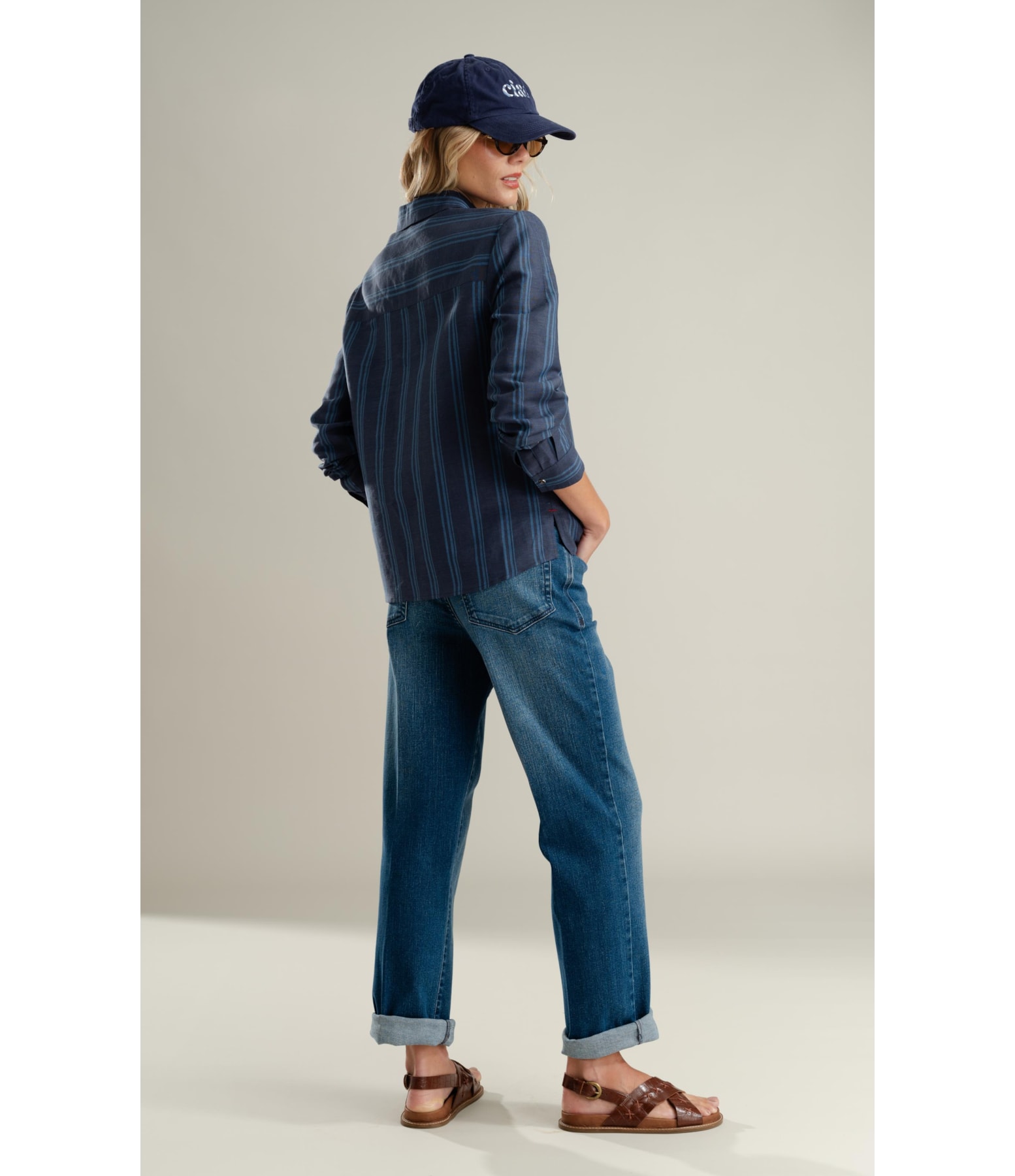 Calça Reta Dark Forest Lav. Médio