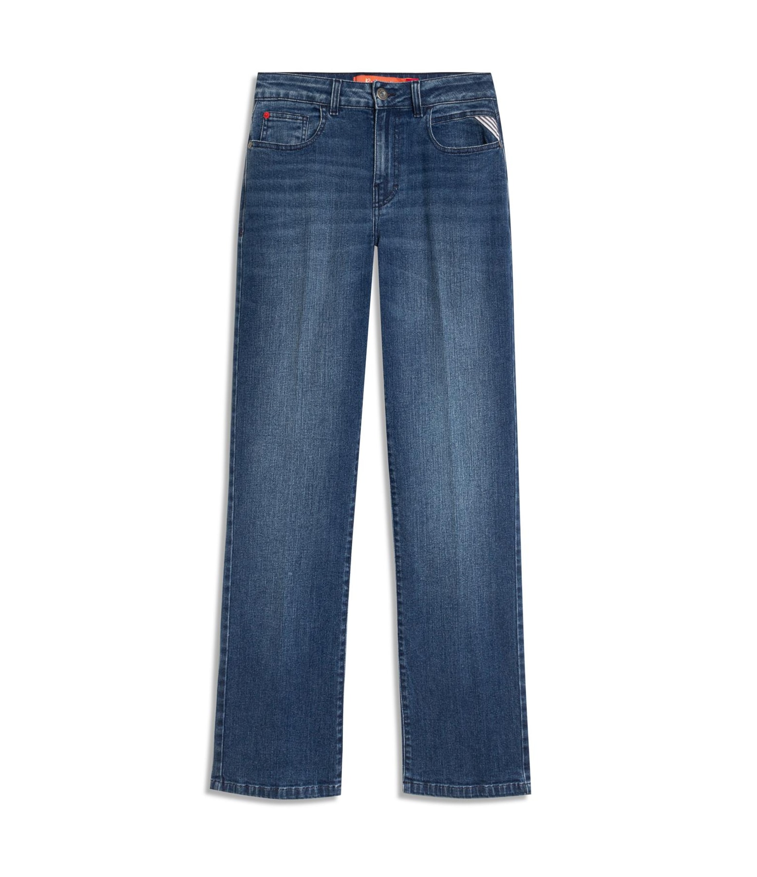 Calça Reta Dark Forest Lav. Médio