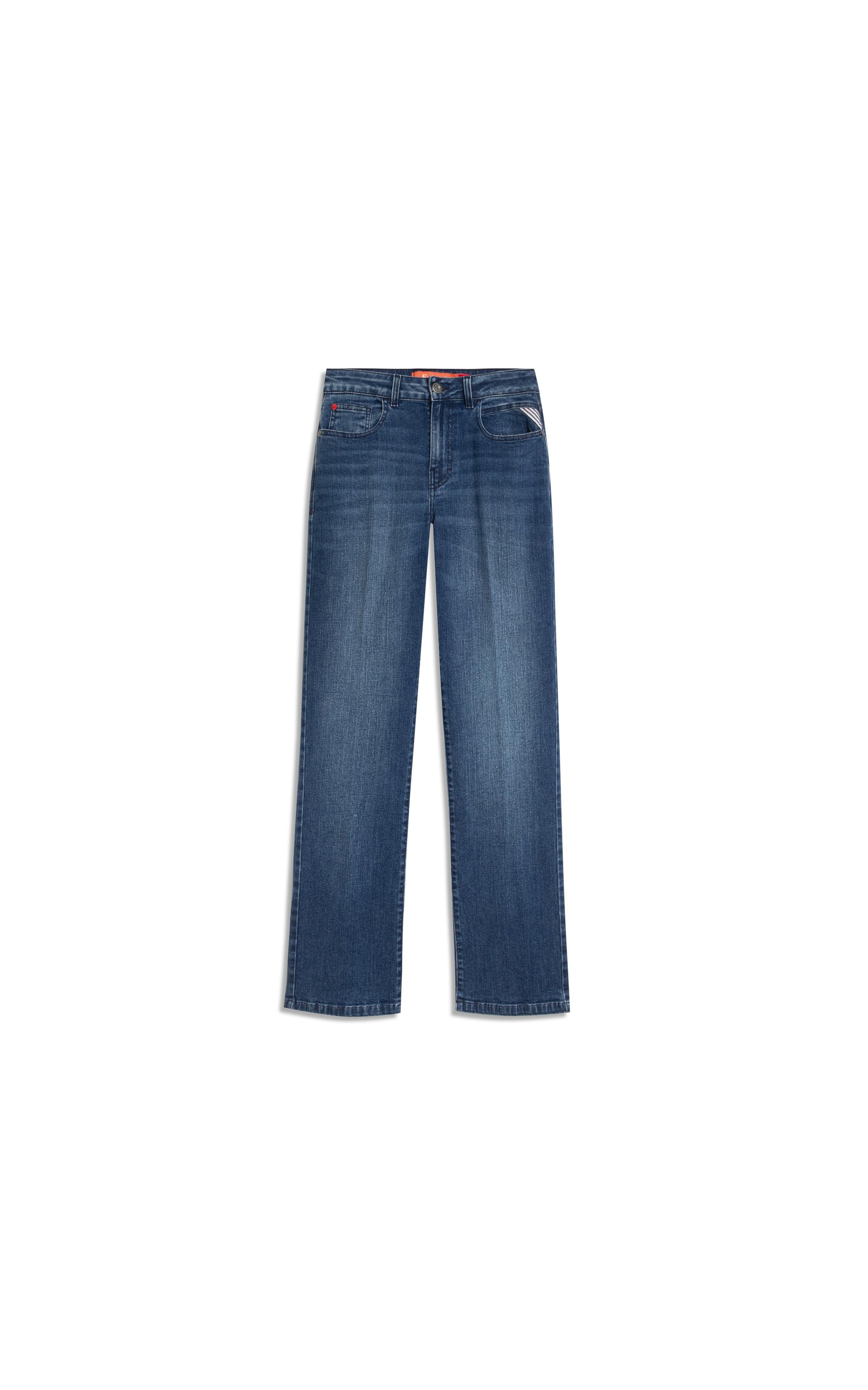 Calça Reta Dark Forest Lav. Médio
