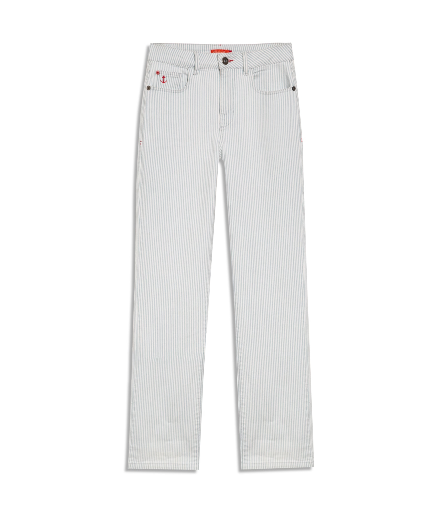 Calça Reta Denim Blue Azul Claro