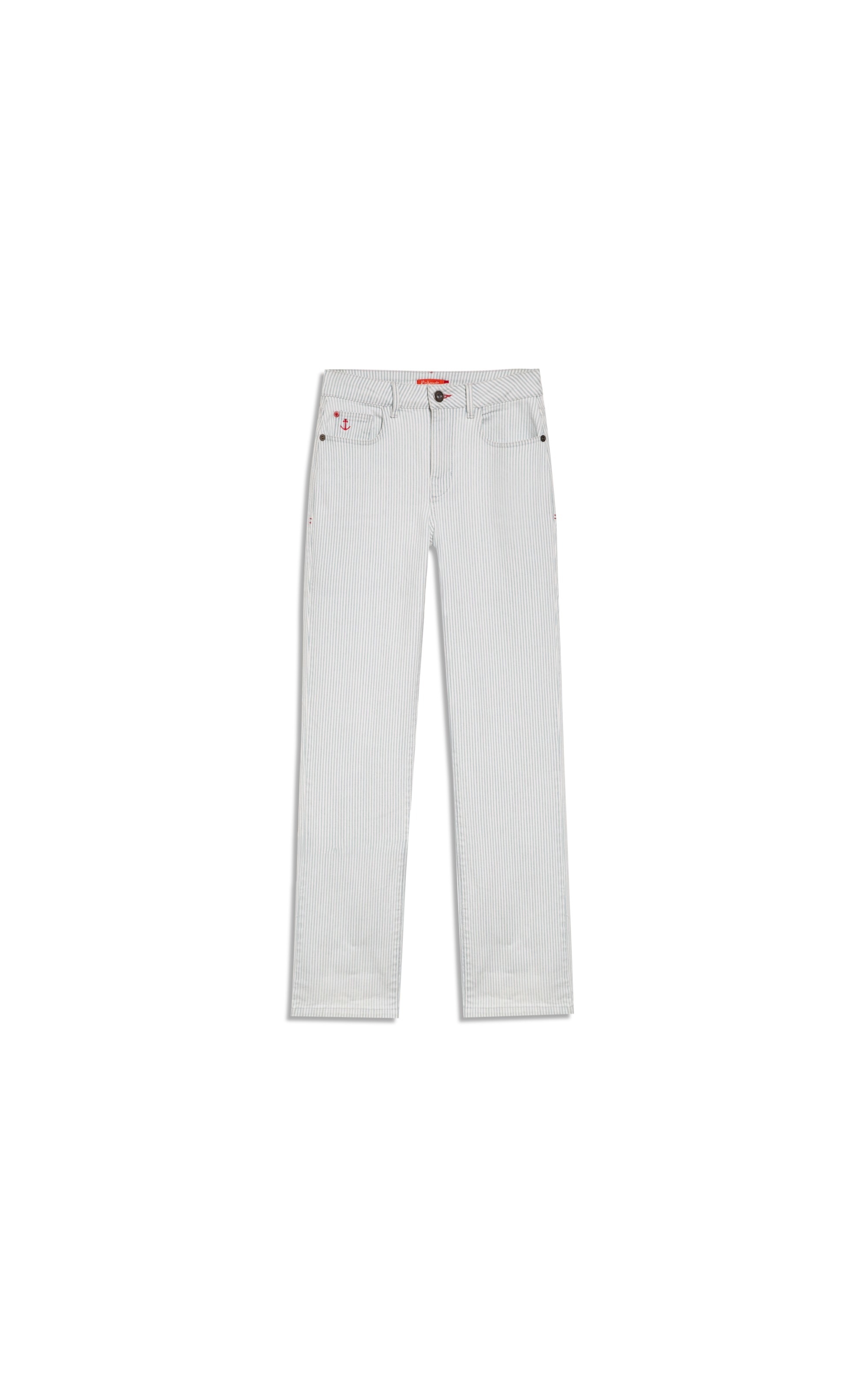 Calça Reta Denim Blue Azul Claro