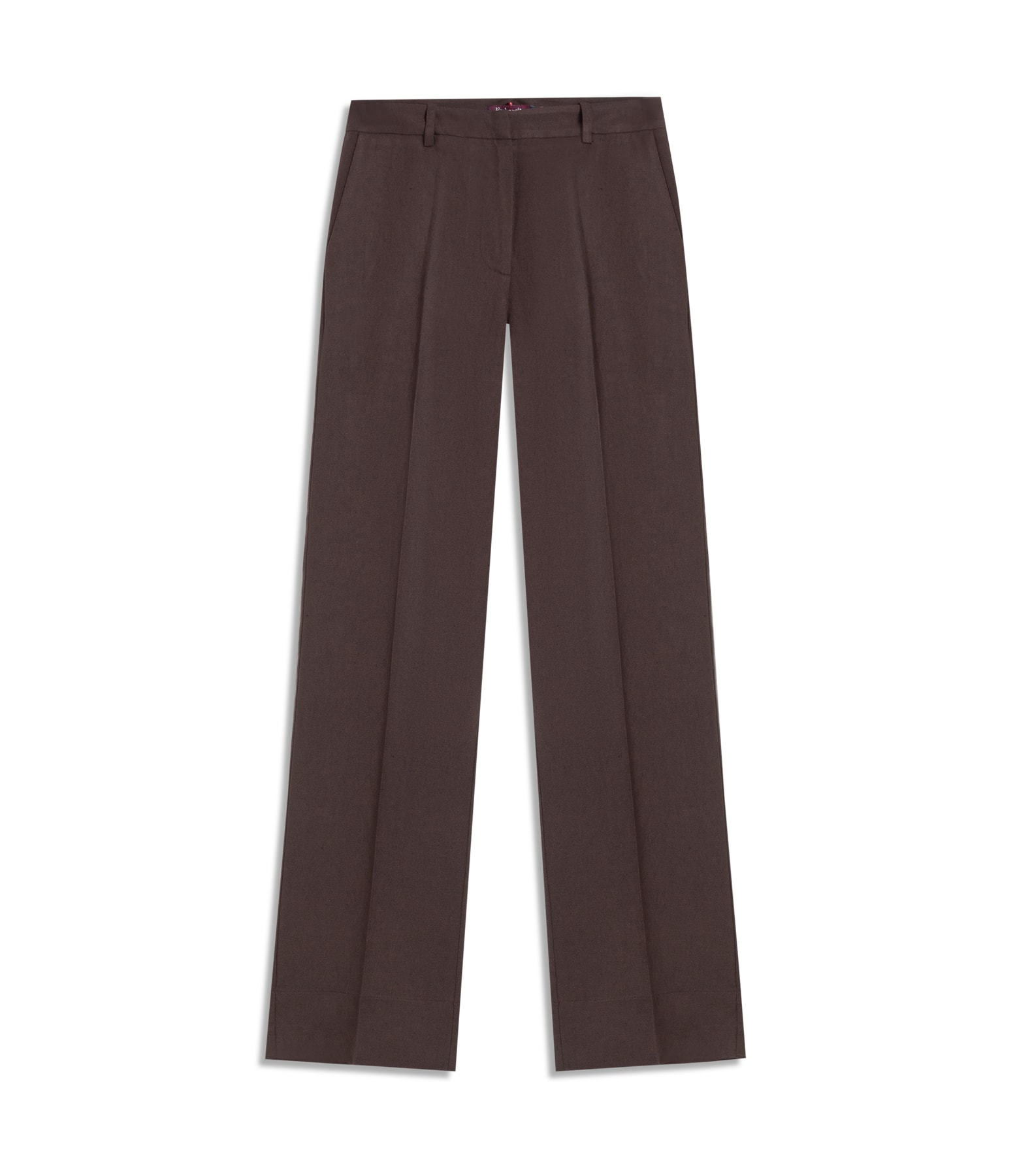 Calca Reta Linho Blend Marrom