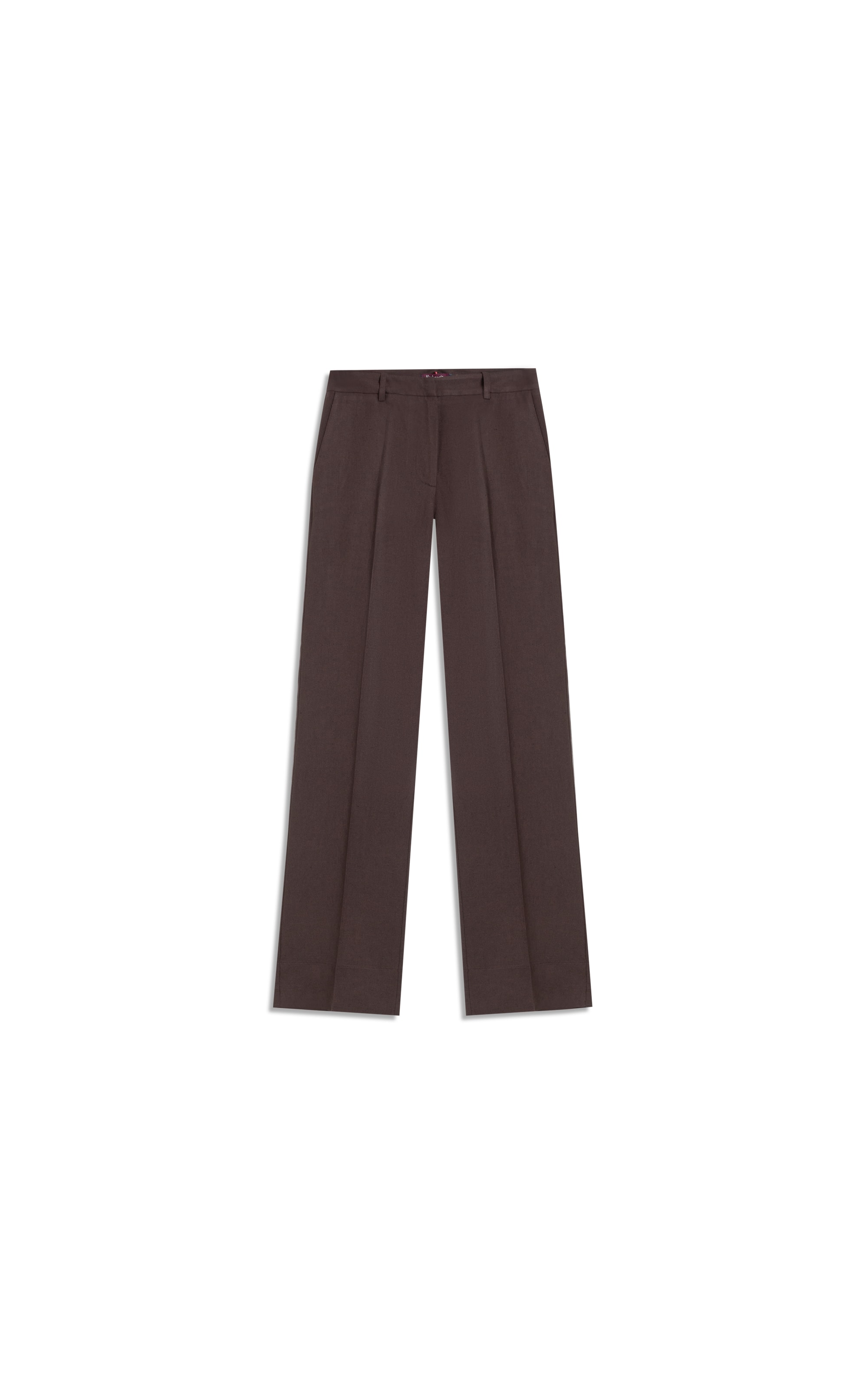 Calca Reta Linho Blend Marrom