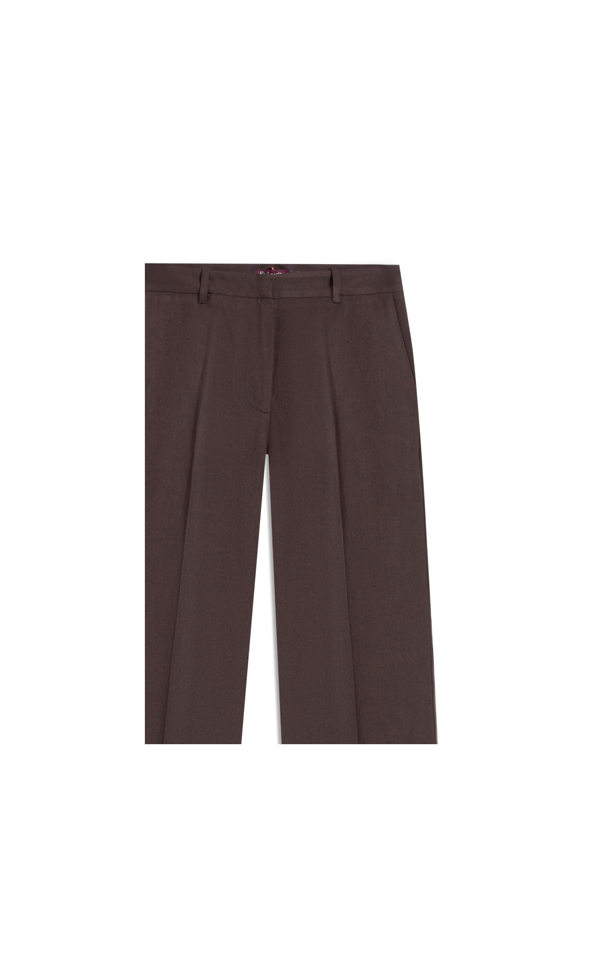 Calca Reta Linho Blend Marrom