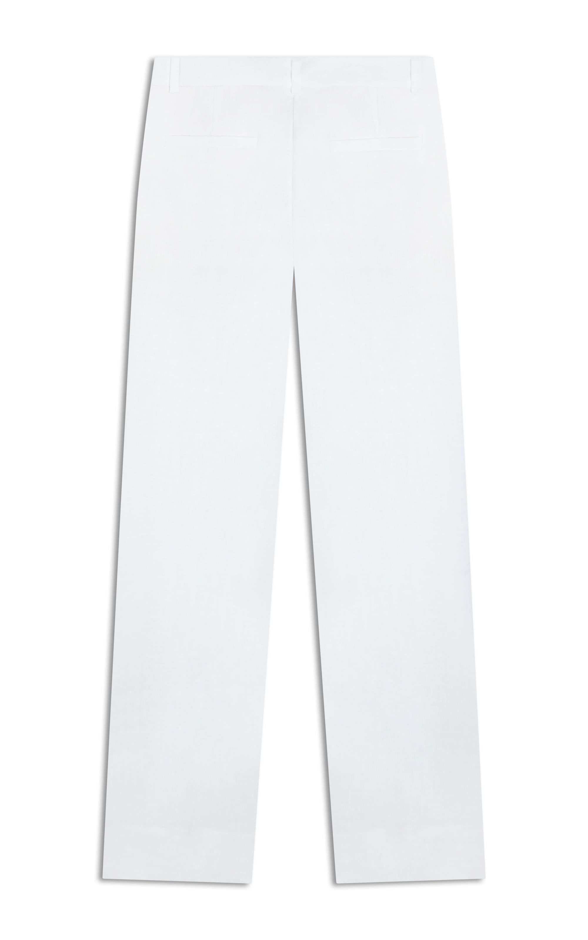 Calça Reta Puro Linho Branco