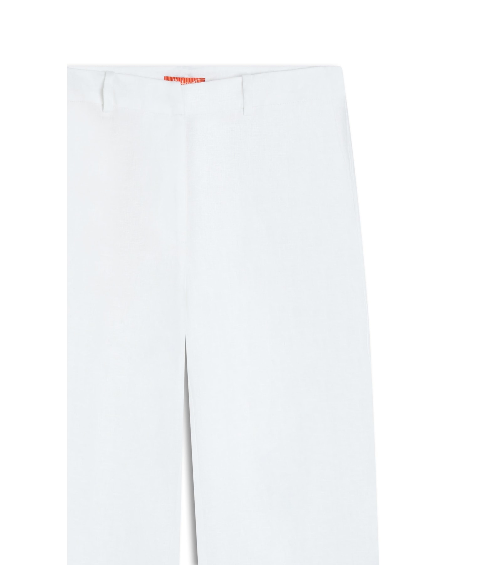 Calça Reta Puro Linho Branco