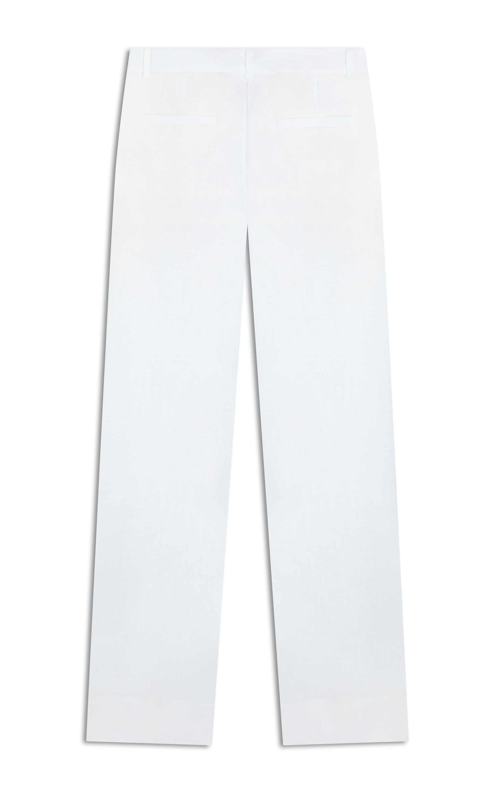 Calça Reta Puro Linho Branco