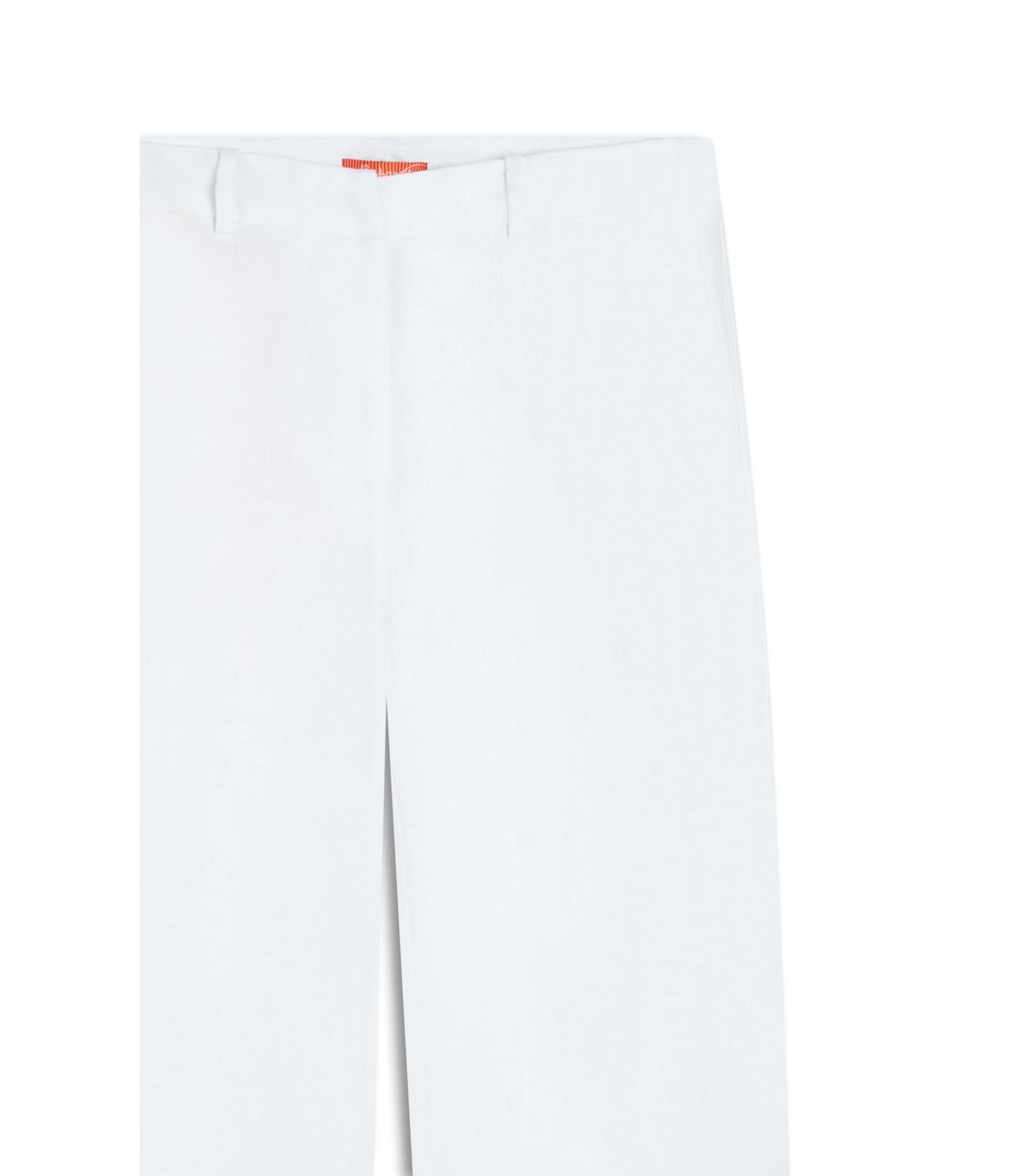 Calça Reta Puro Linho Branco