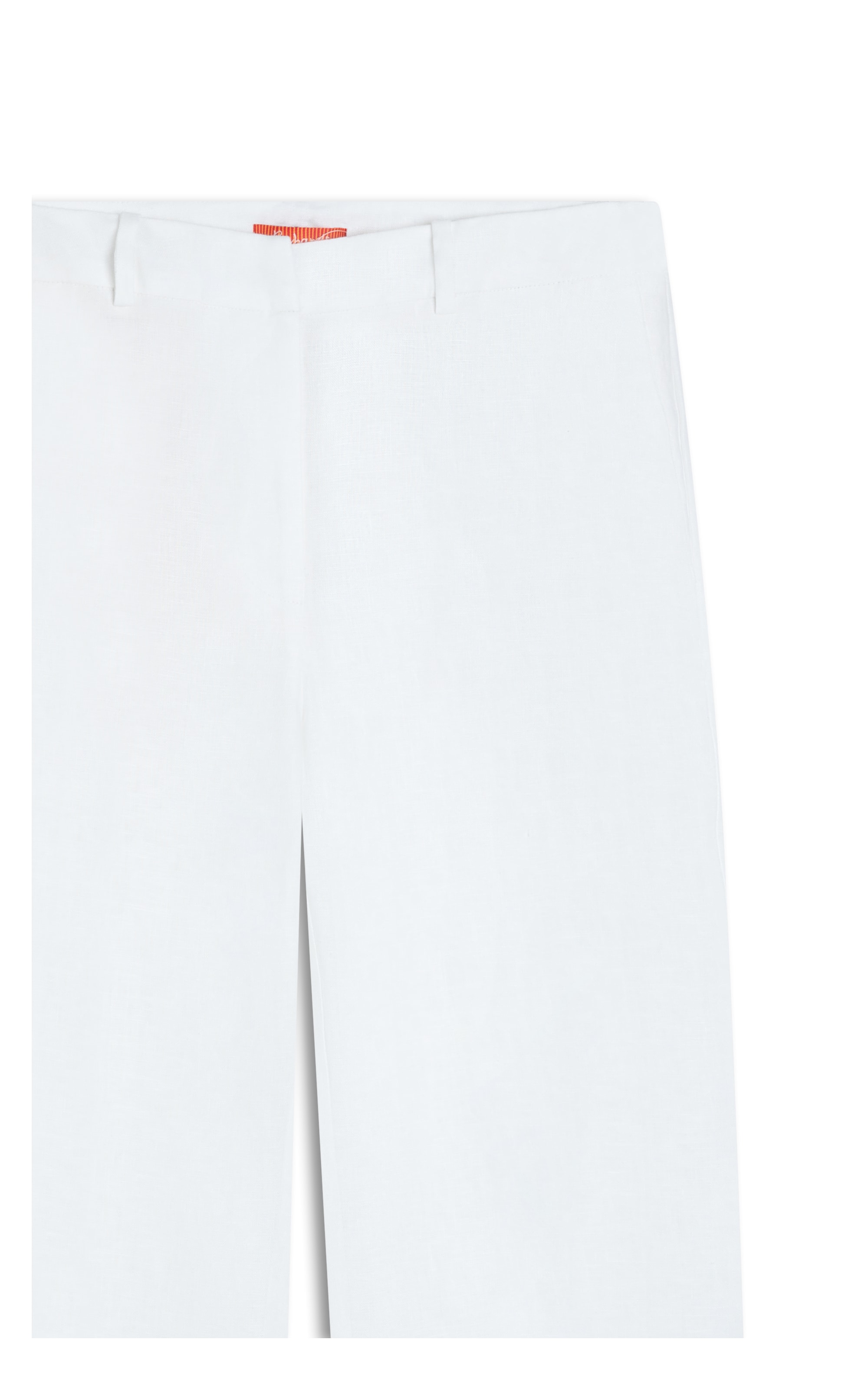 Calça Reta Puro Linho Branco