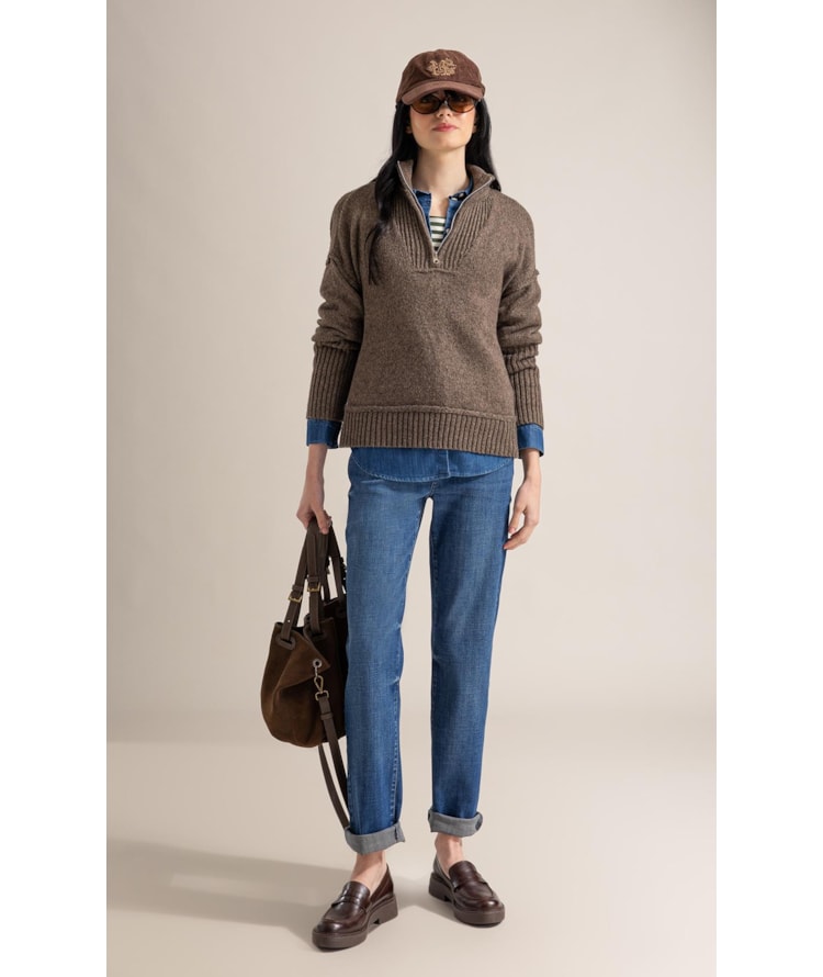 Calca Reta Visco Indigo Double Det Lav.Medio C/ Used