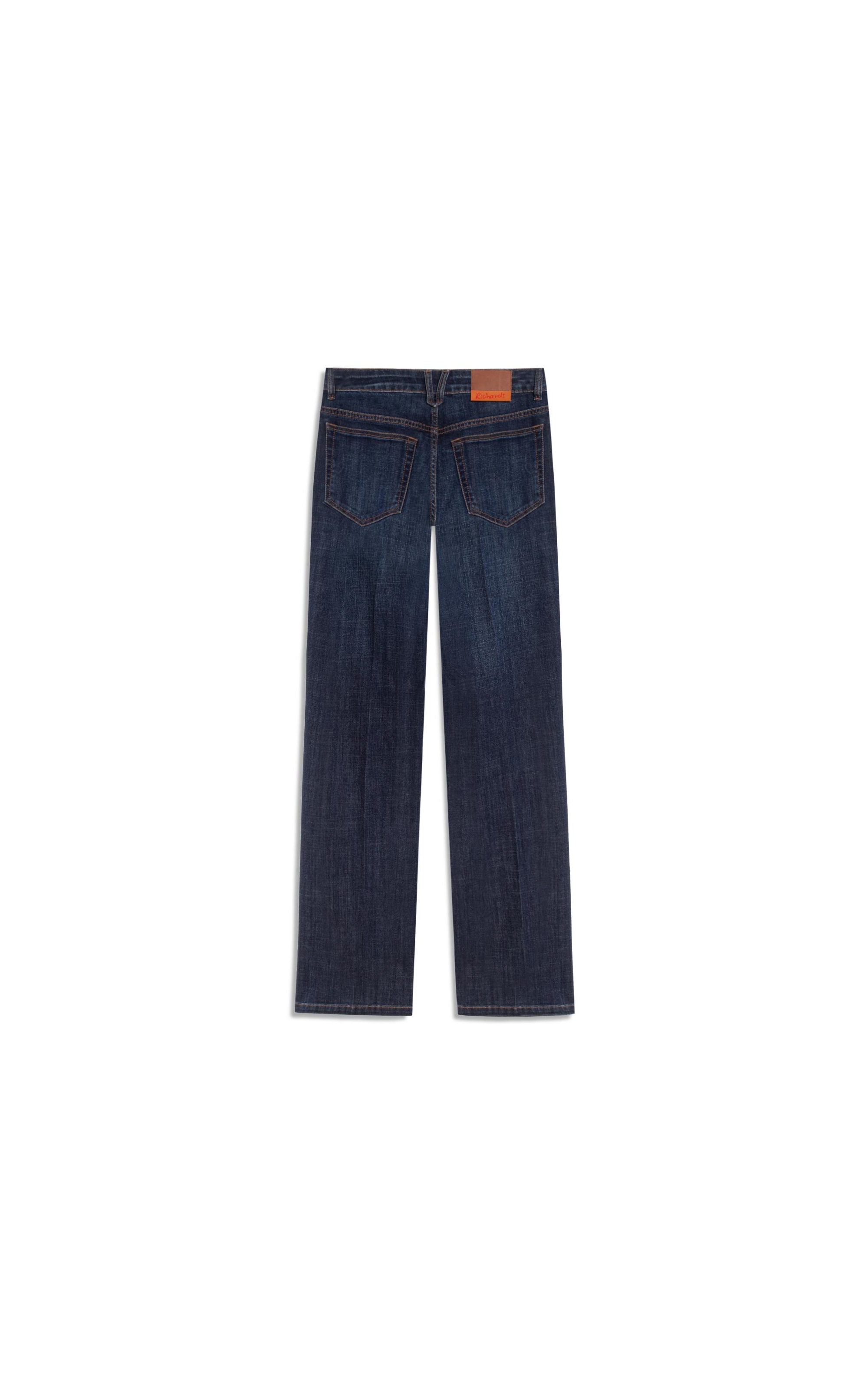 Calça Reta Visco Indigo Lav.Escuro
