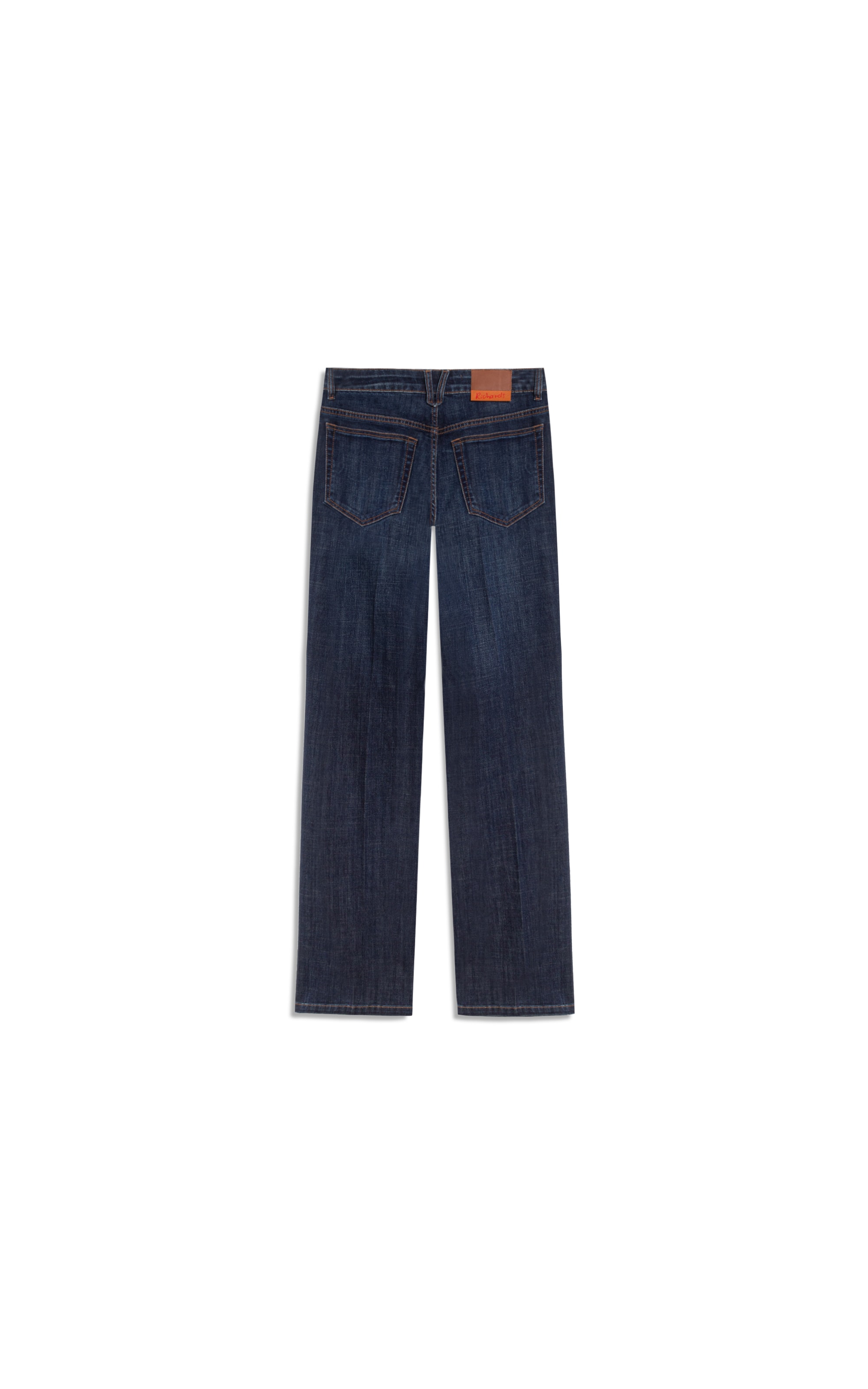 Calça Reta Visco Indigo Lav.Escuro